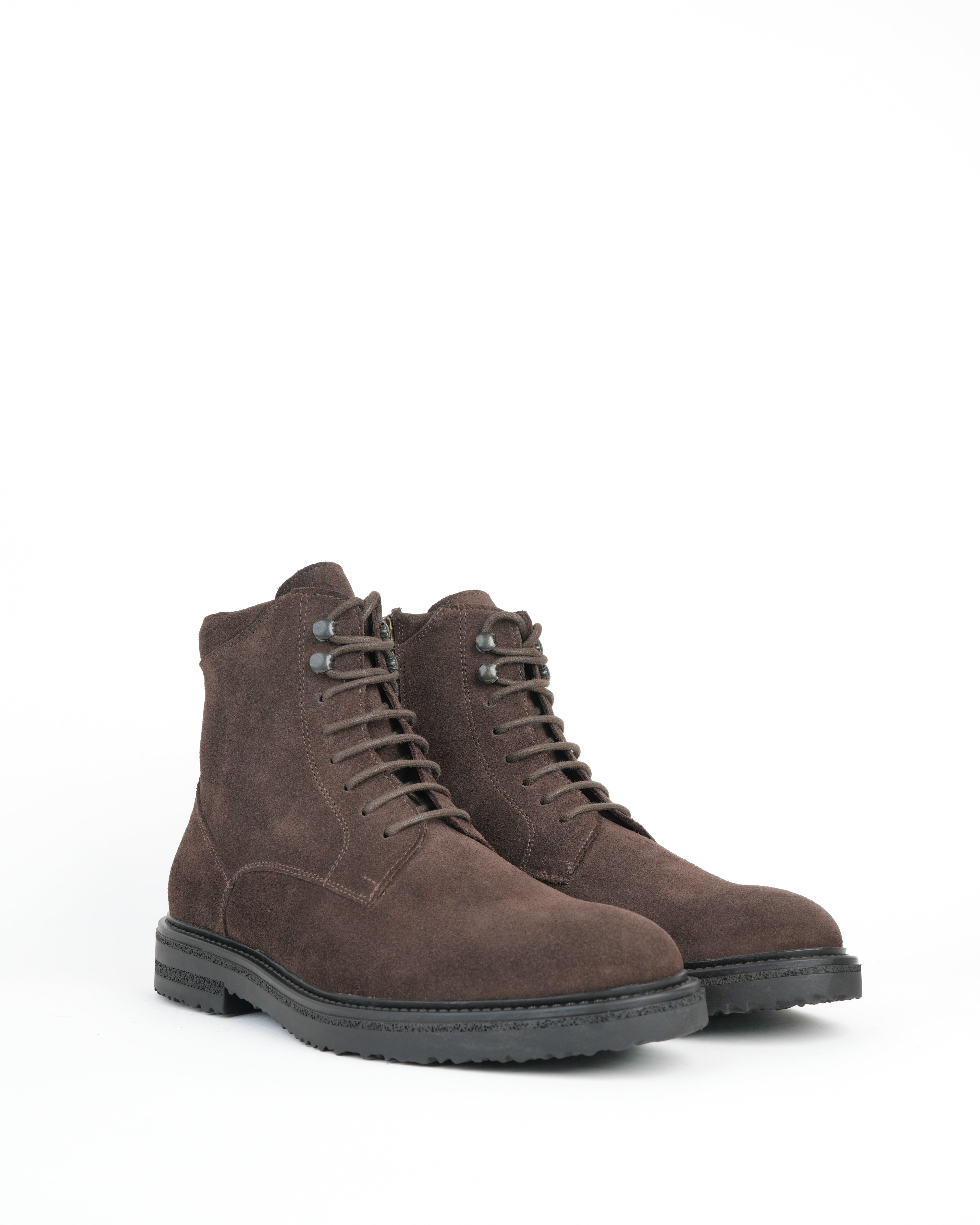 Stivali di lusso SHALAPI Maserati 1.1 in pelle scamosciata marrone