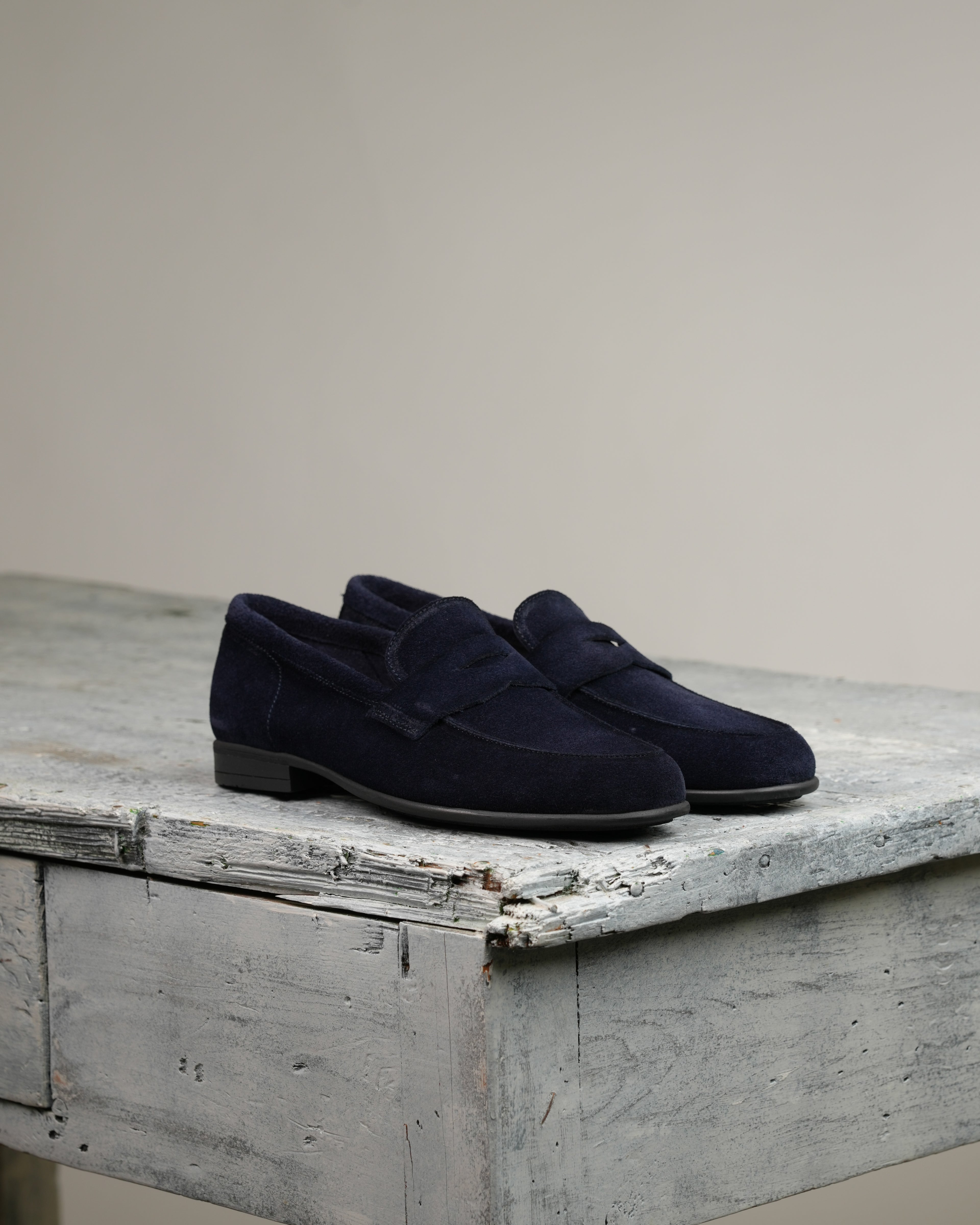 Mocasines Marechiaro de ante azul