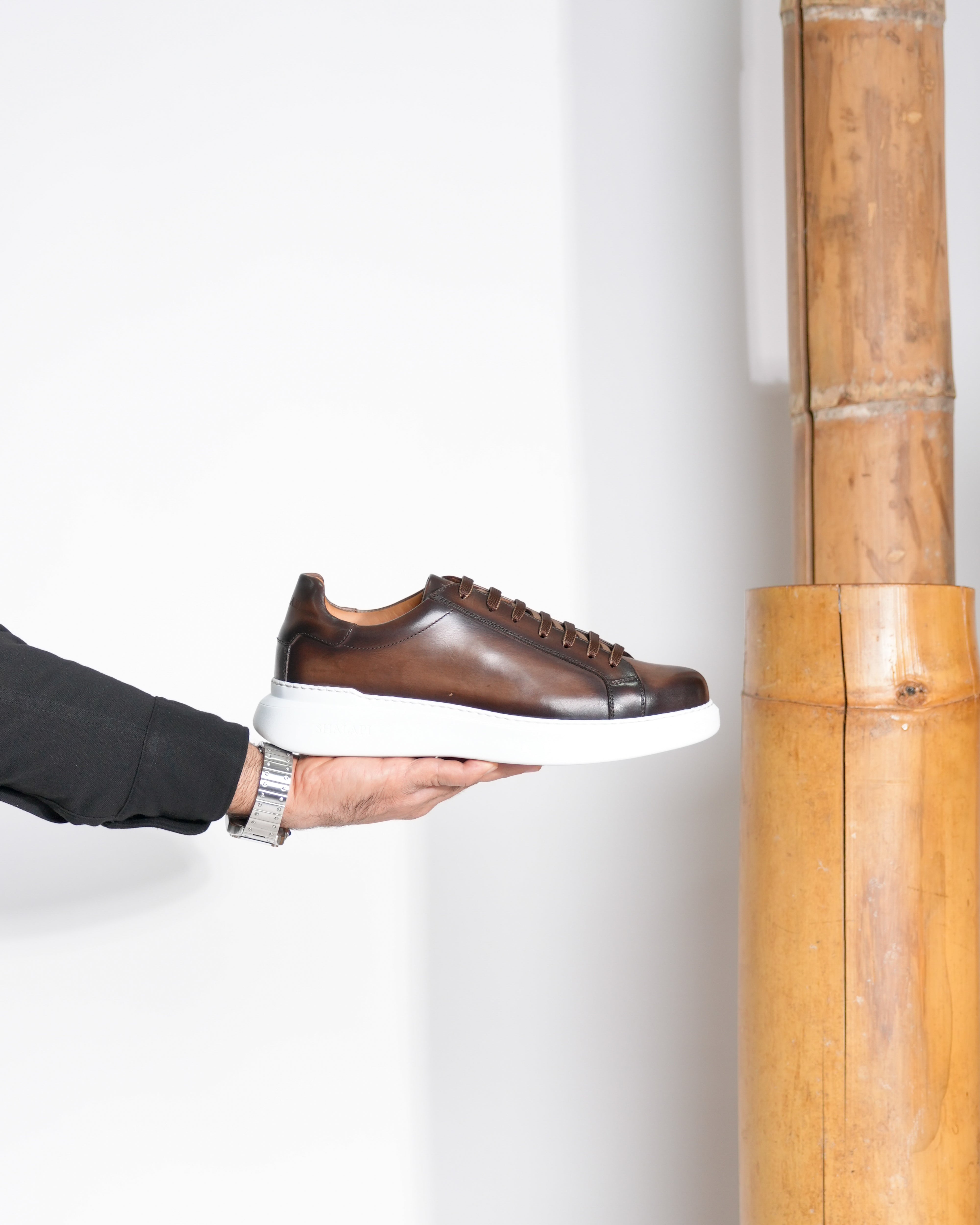 SHALAPI luxury Flaty classic sneakers 1.1 in brown