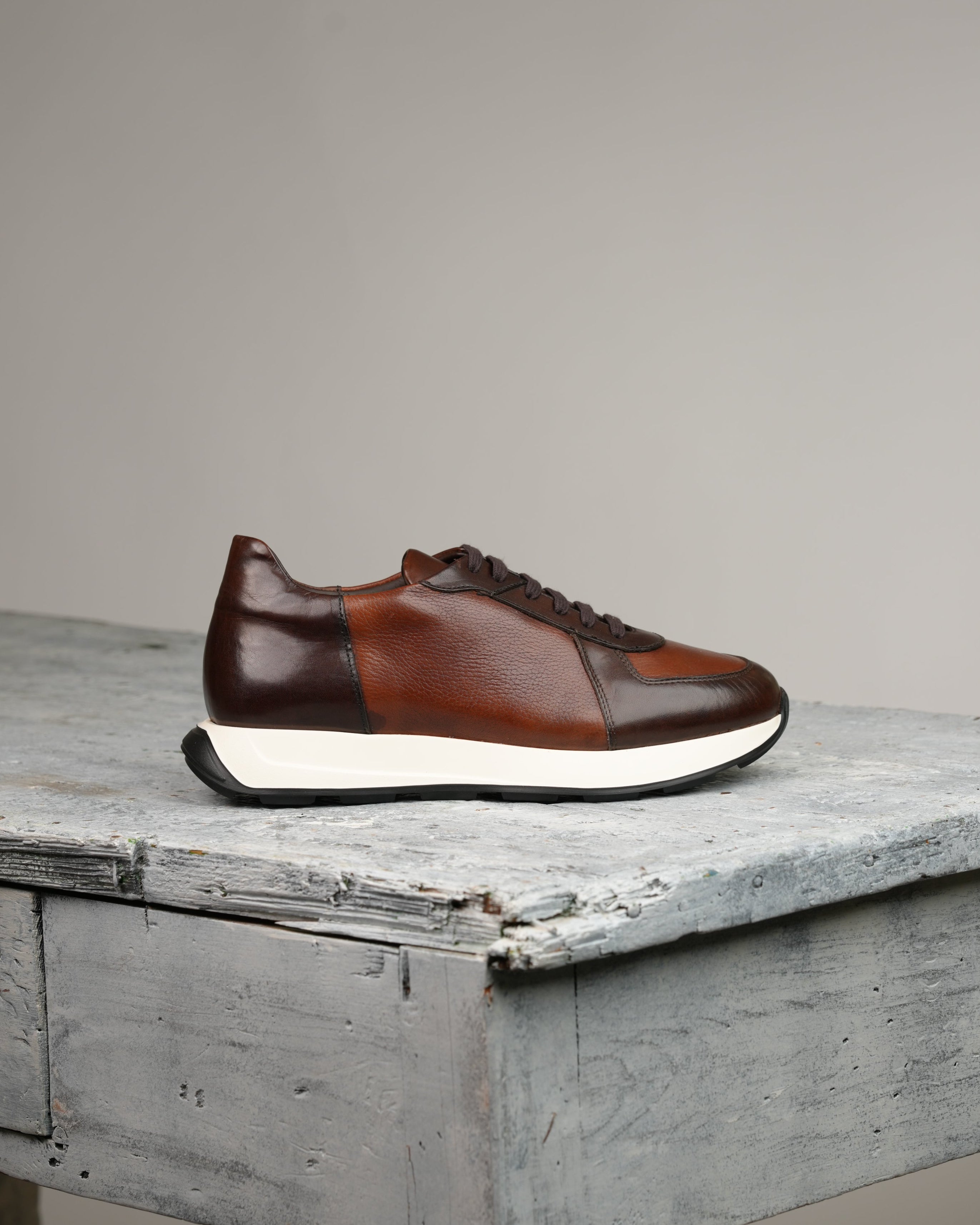 SHALAPI Milano 1.1 luxury sneakers for men in camel