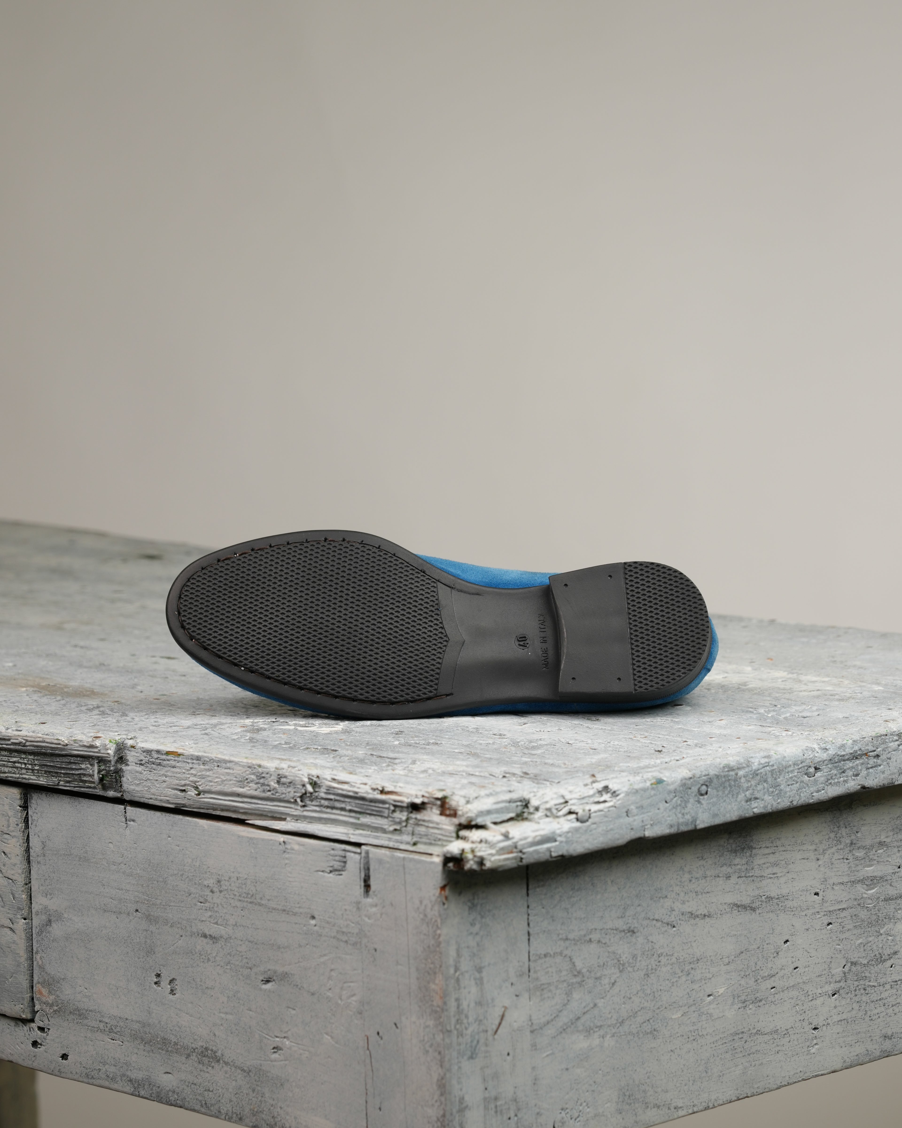 Mocasines de piel vuelta Marechiaro azul claro