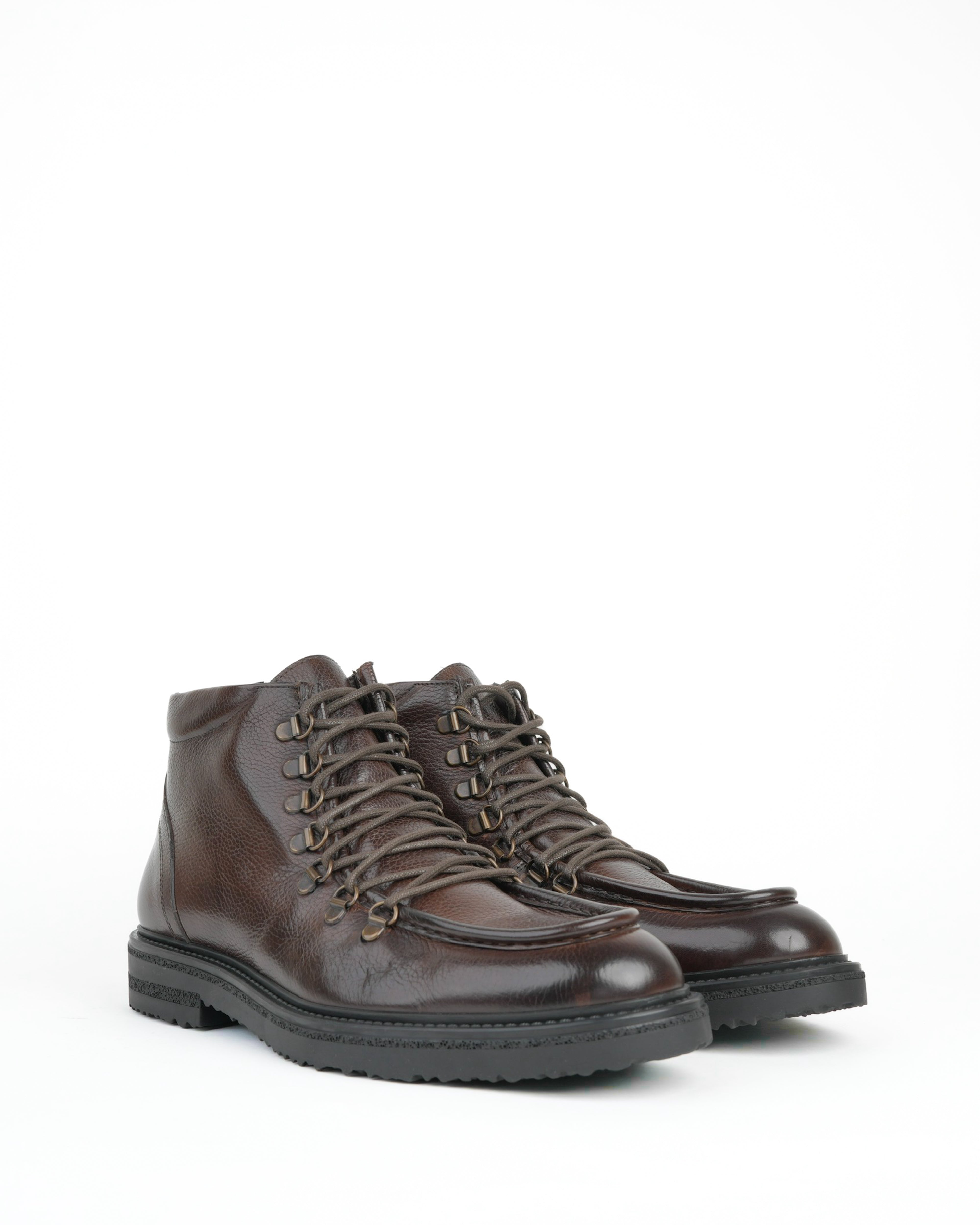 SHALAPI Fracap 1.1 luxury boots in full grain leather in brown