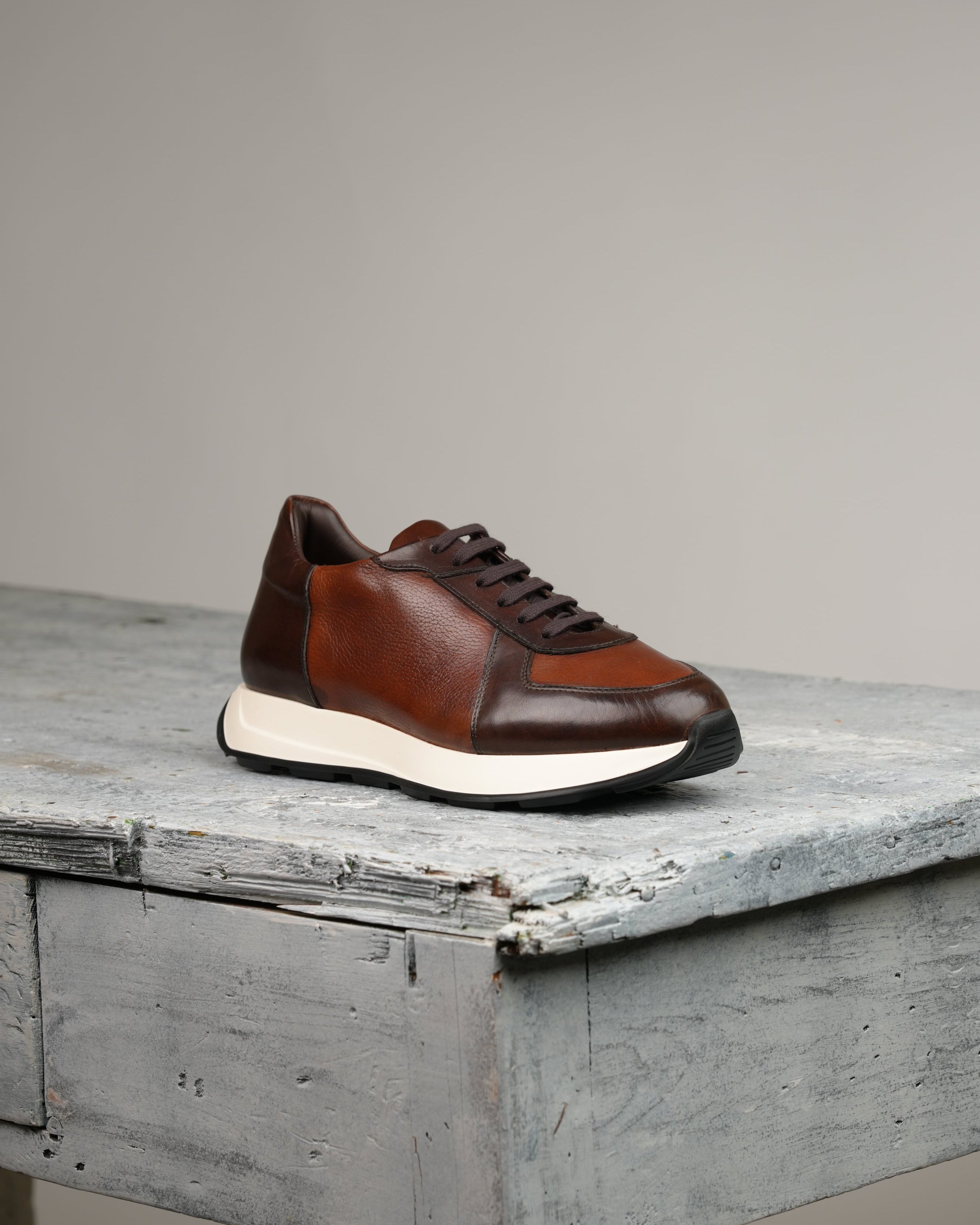 SHALAPI Milano 1.1 luxury sneakers for men in camel