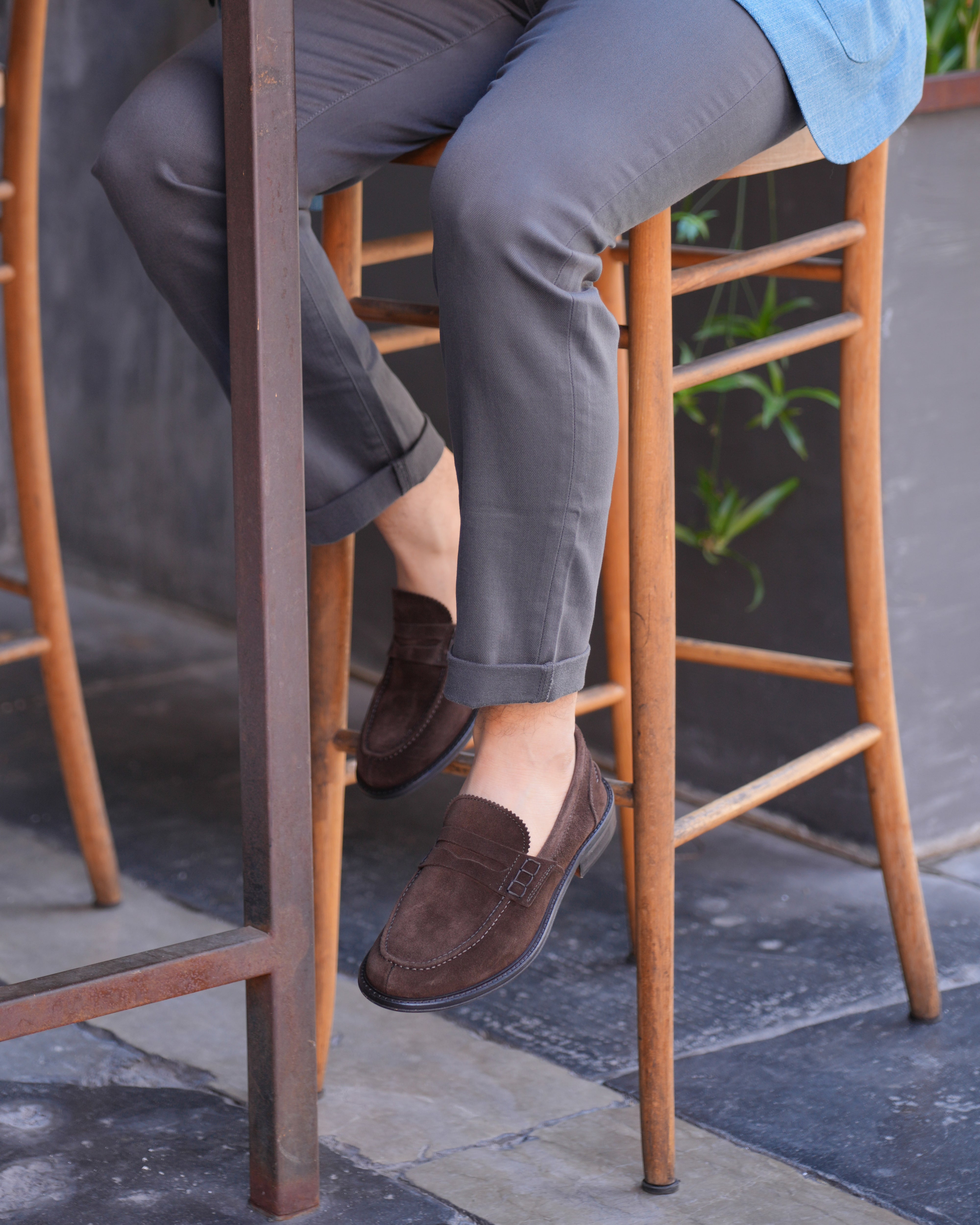 Mocassini SHALAPI Matera 1.1 da uomo in pelle scamosciata Marrone