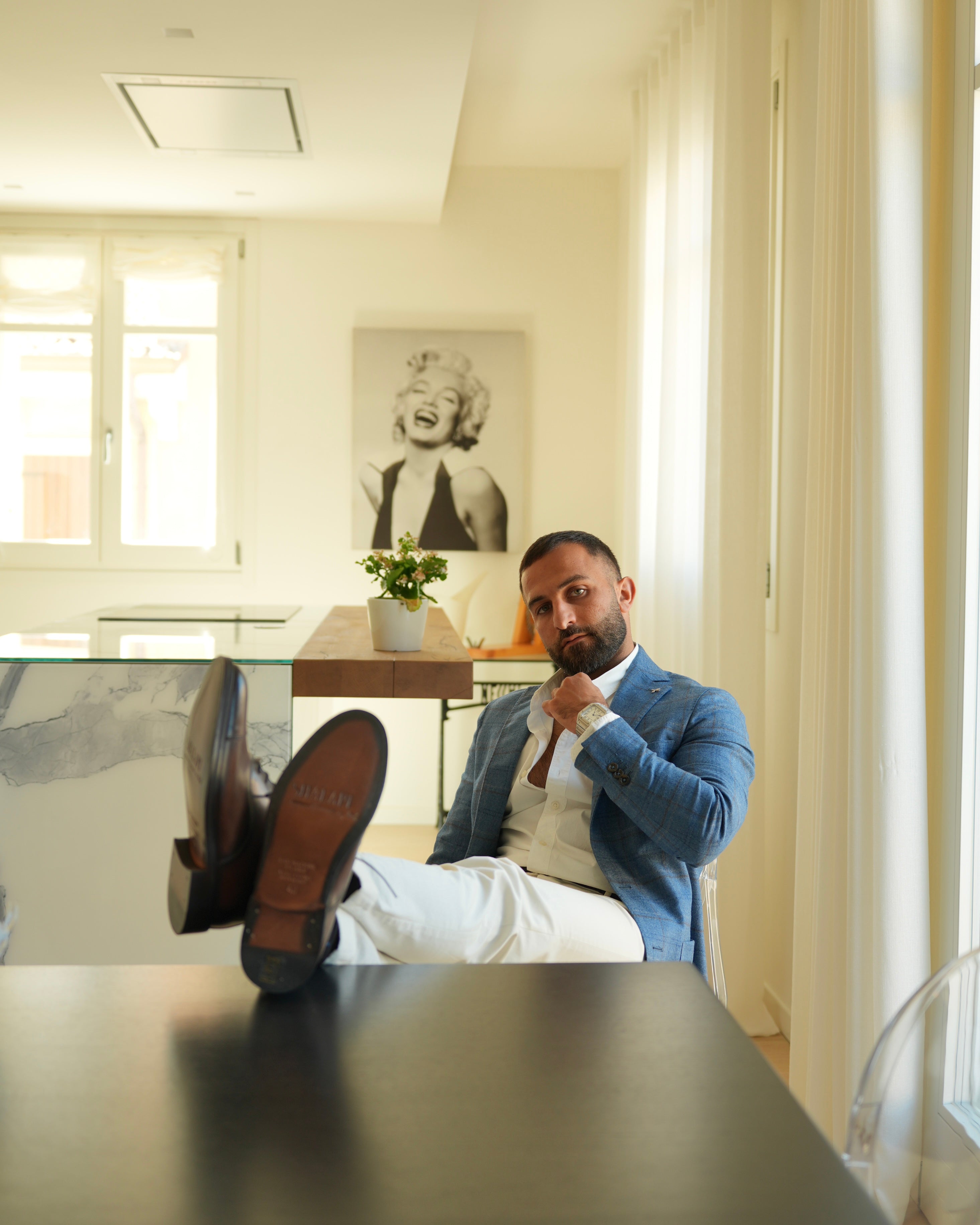 SHALAPI Florence 1.1 classico Derpy da uomo in marrone