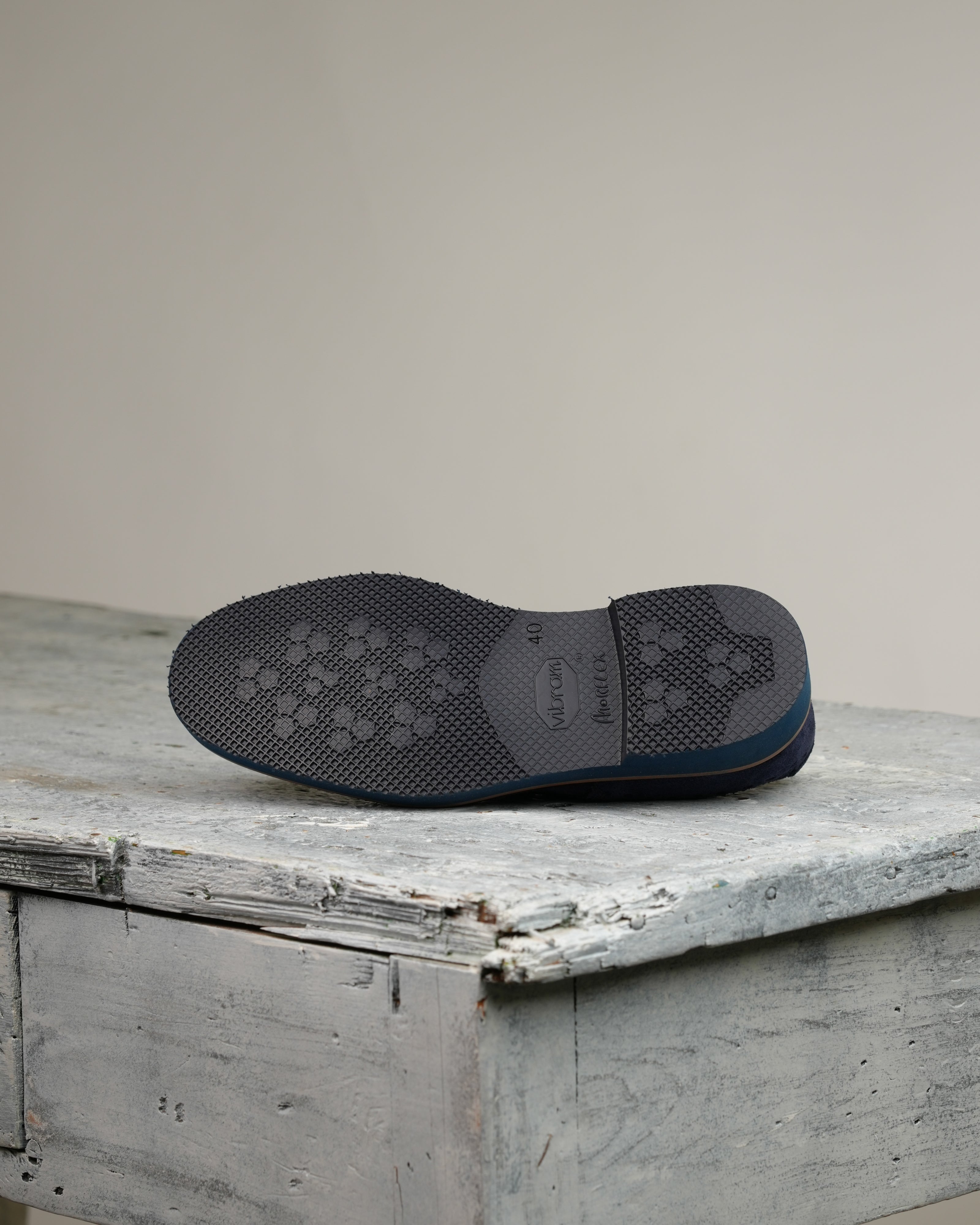 Ponente – Brogue Oxford de ante azul