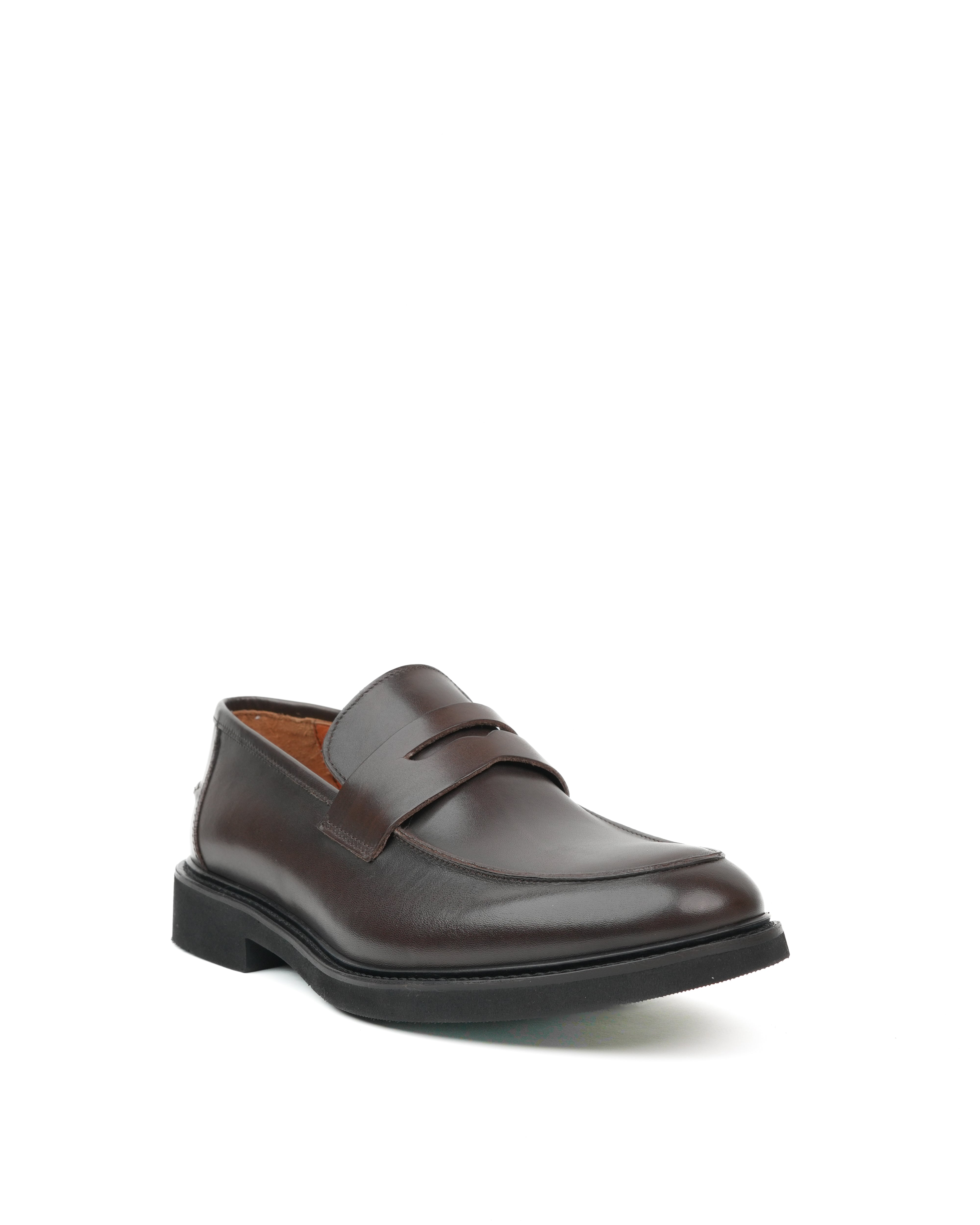 SHALAPI italian penny loafers for men in brown