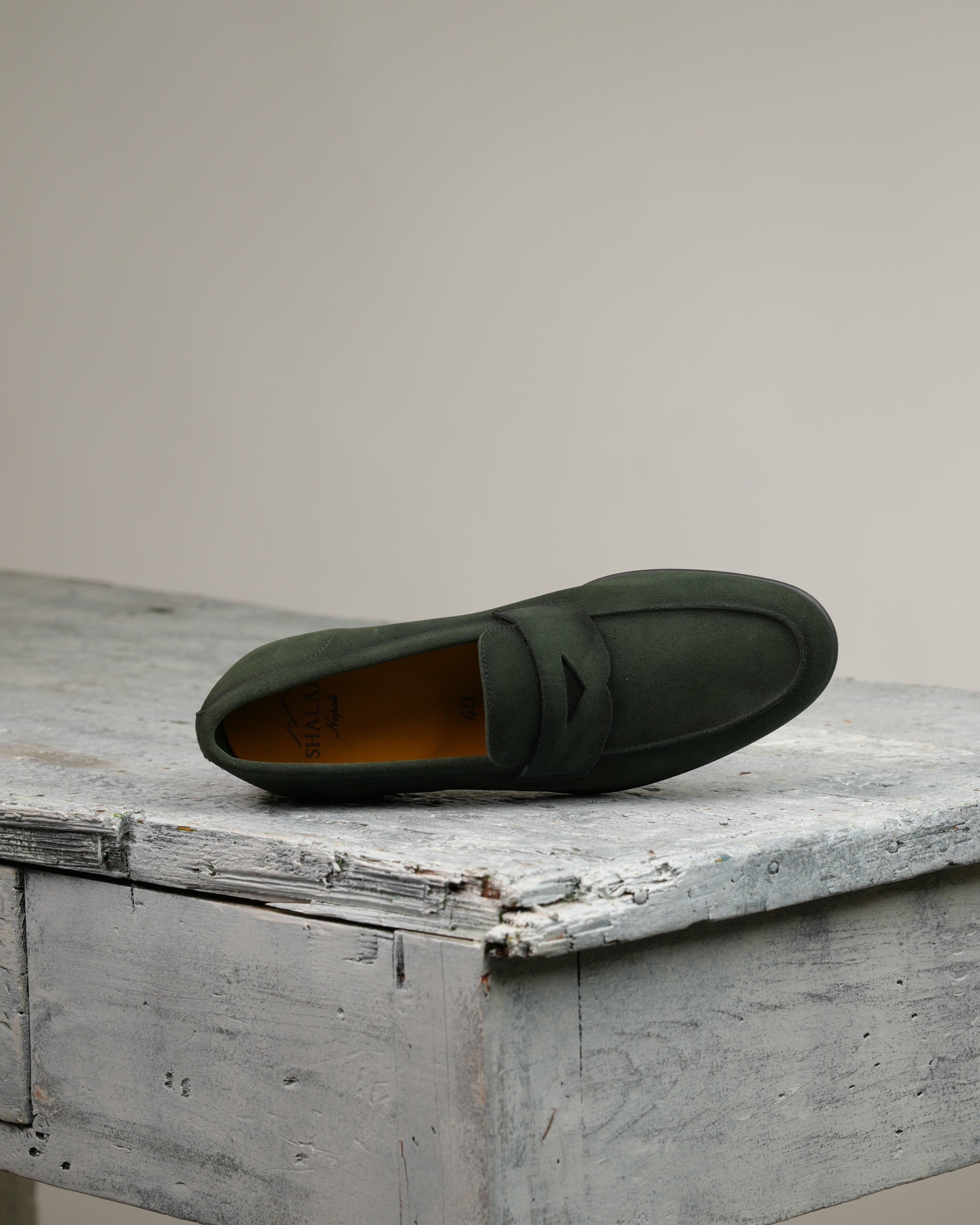 Mocasines Marechiaro de ante verde