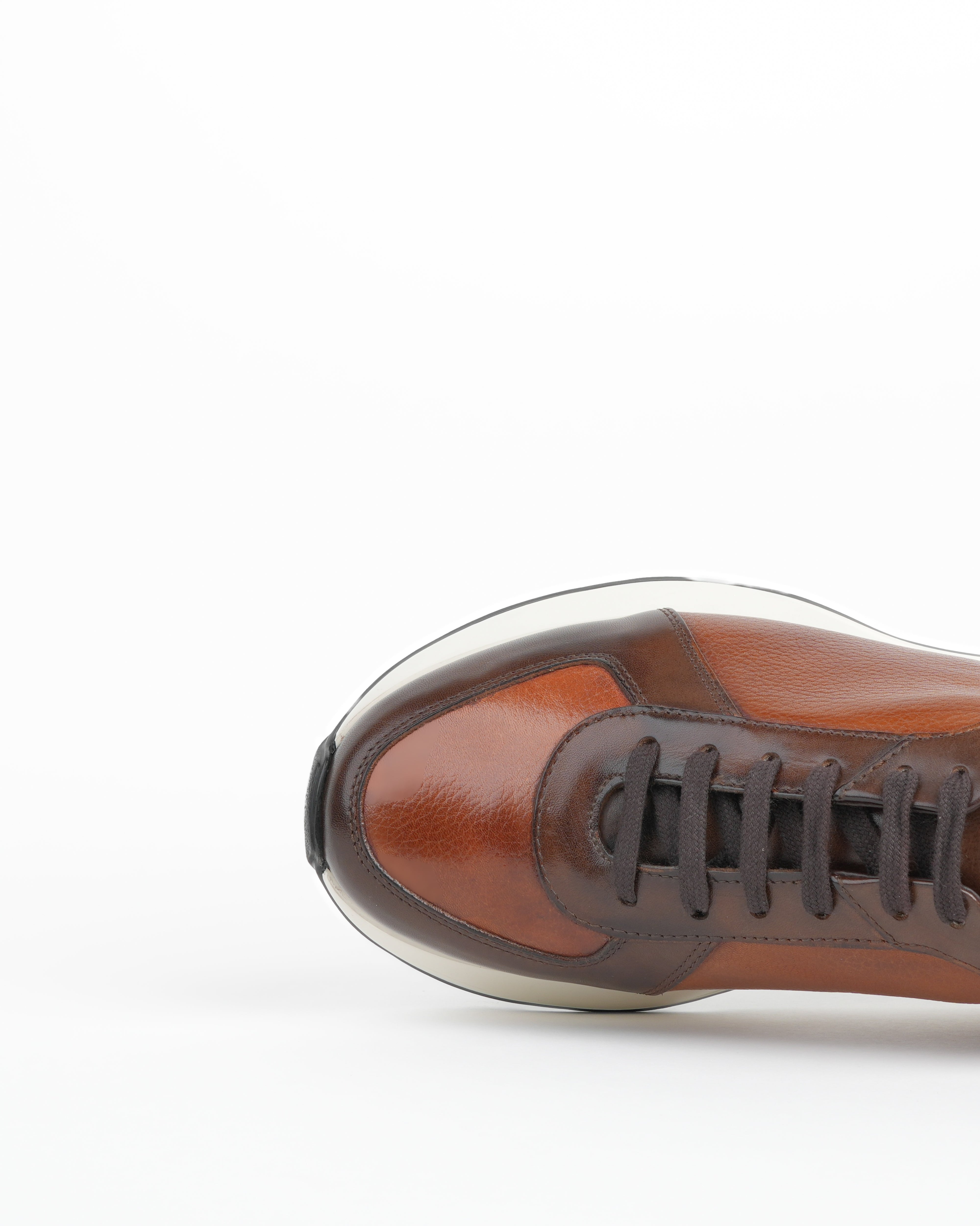 Zapatillas de lujo SHALAPI Milano 1.1 para hombre en color camel