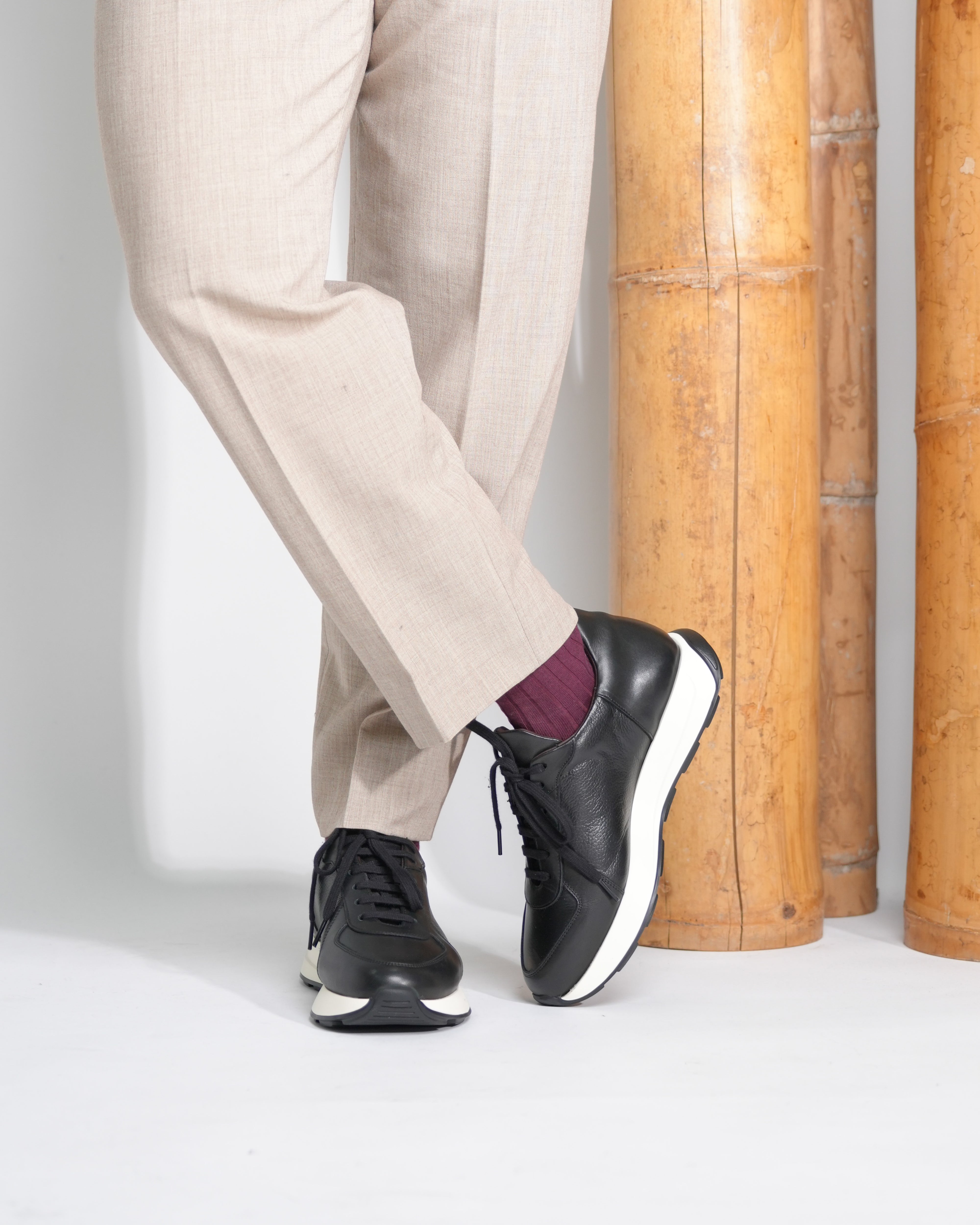 SHALAPI Milano 1.1 luxury sneakers for men in black