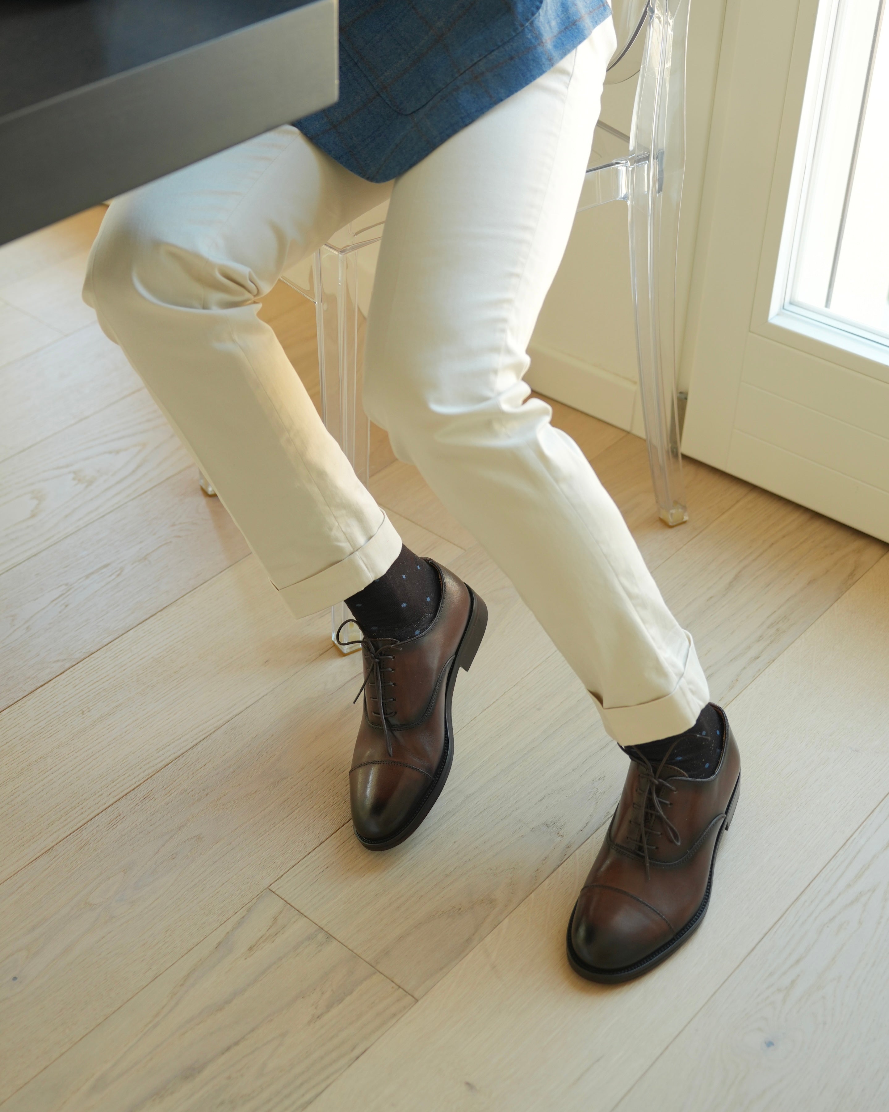SHALAPI Florence 1.1 oxford classica da uomo in marrone