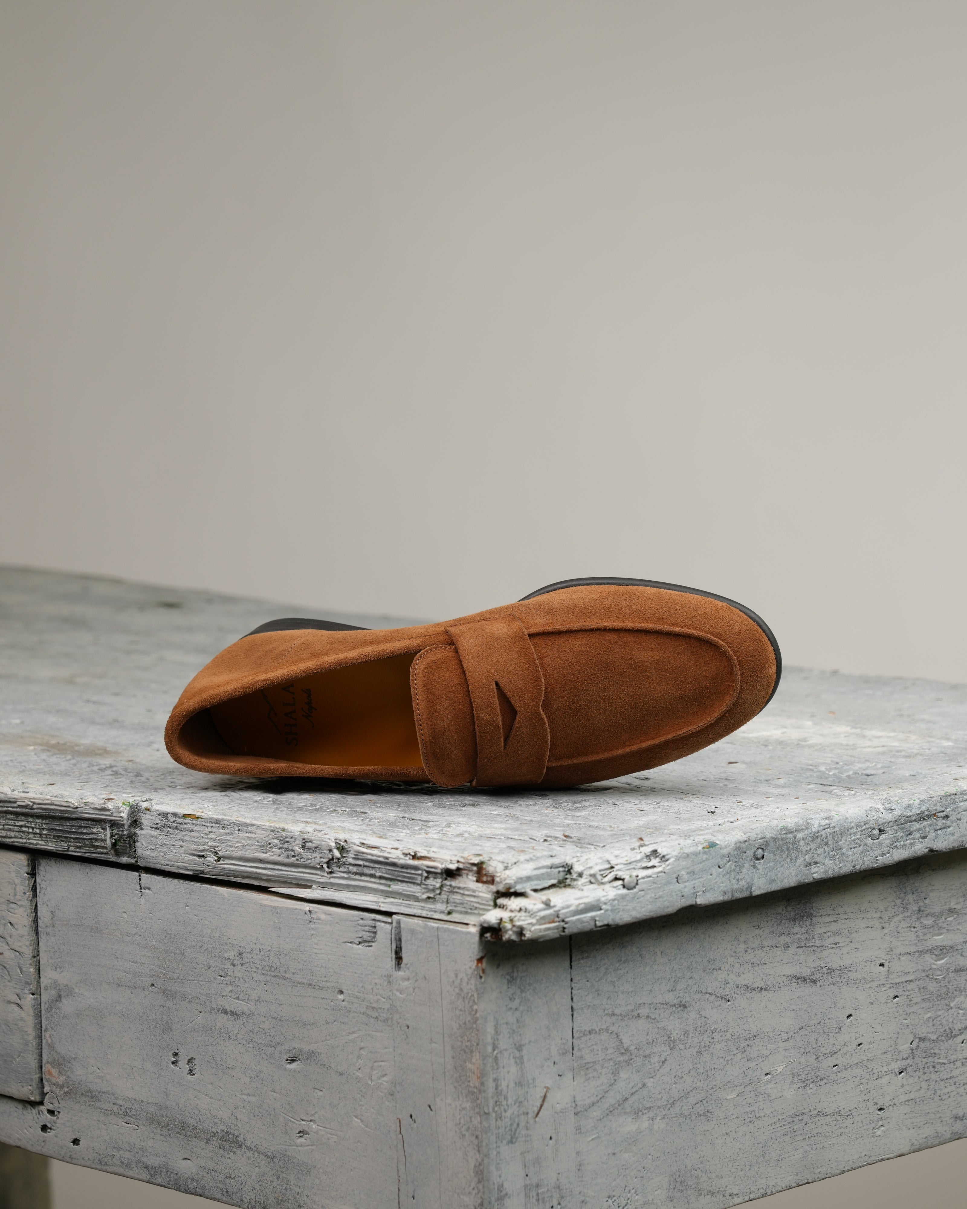 Mocasines Marechiaro de ante color camel