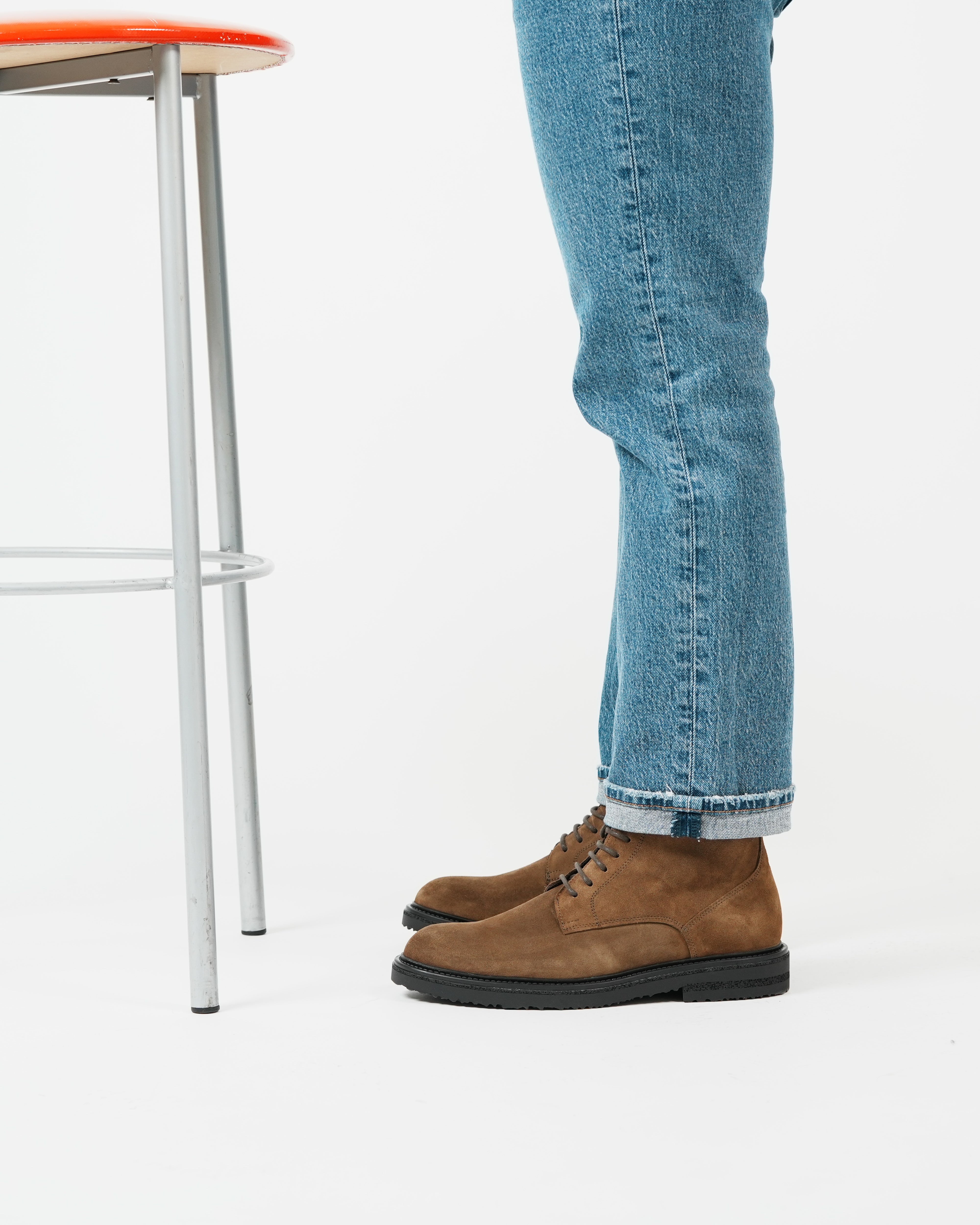 Stivali di lusso SHALAPI Maserati 1.1 in pelle scamosciata color cammello