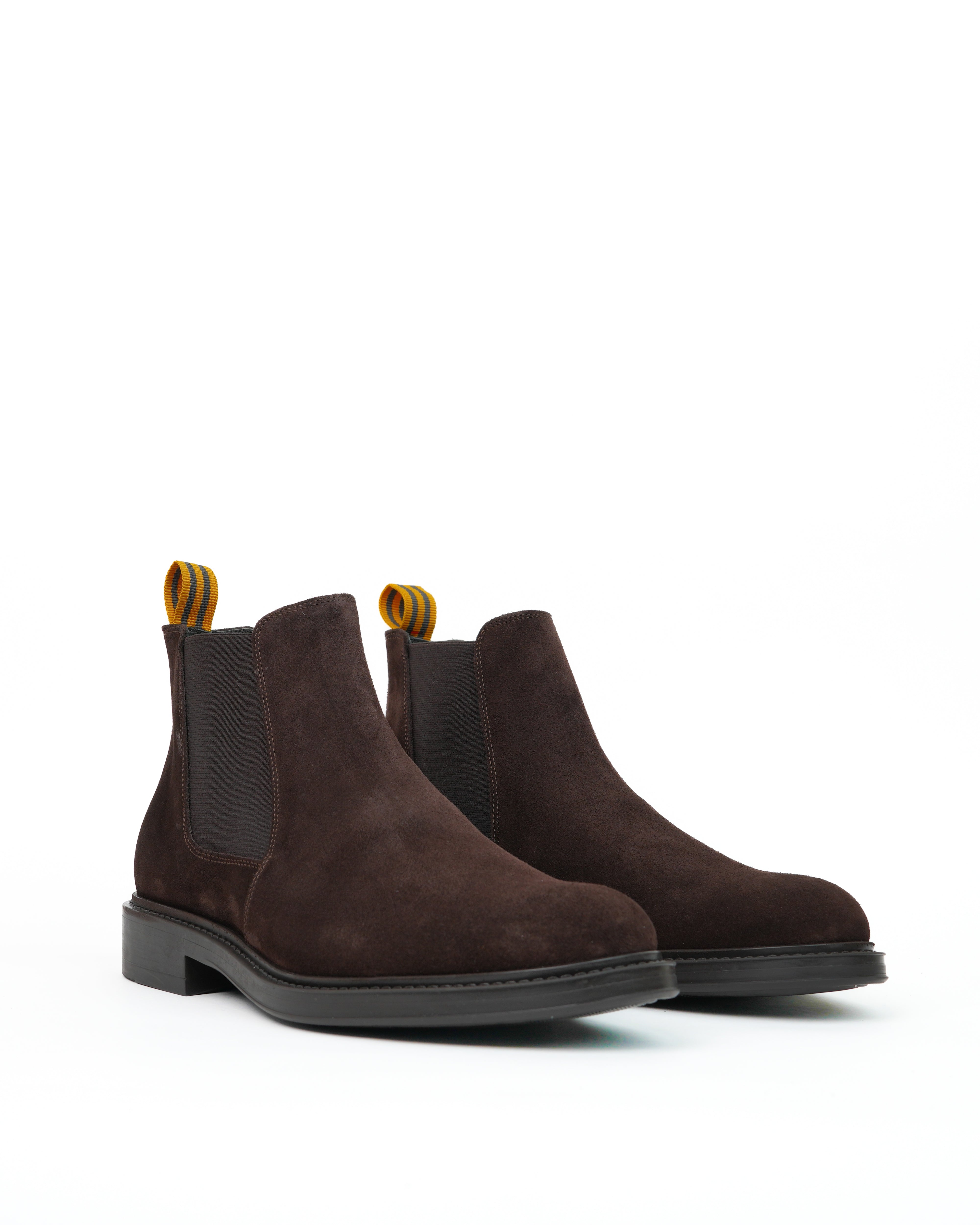 Stivali da strada di lusso SHALAPI 1.1 in pelle scamosciata marrone