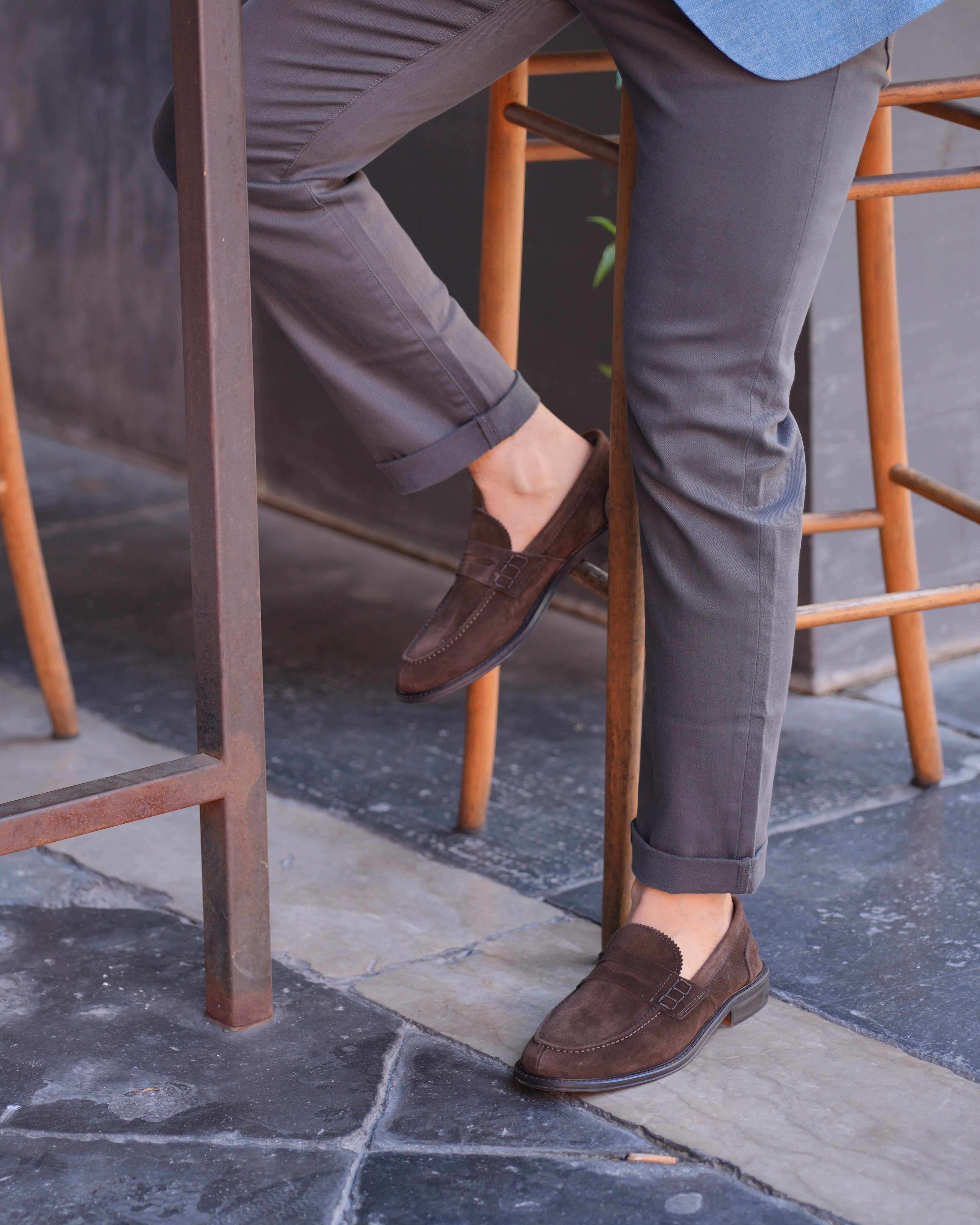 Mocassini SHALAPI Matera 1.1 da uomo in pelle scamosciata Marrone