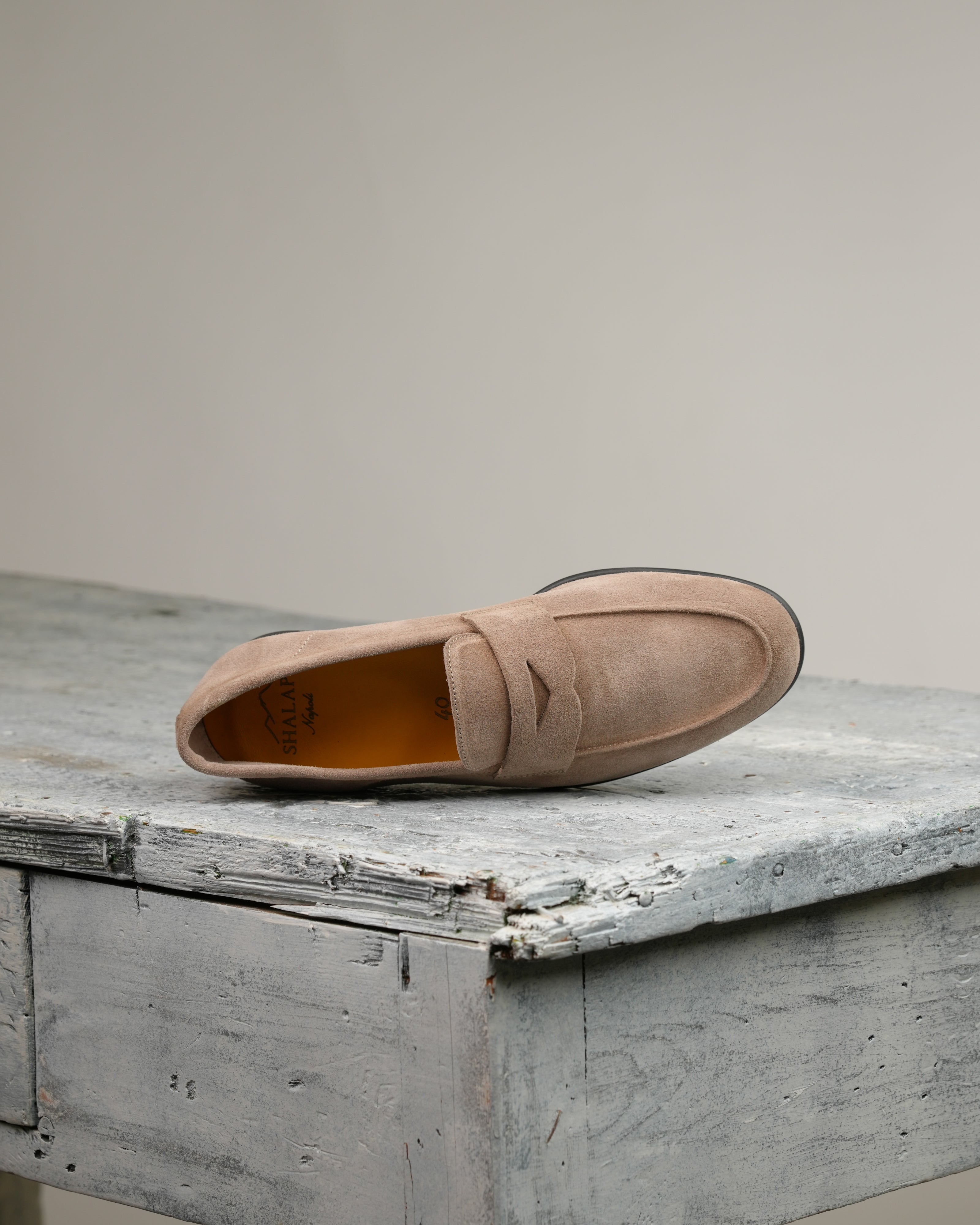 Mocasines Marechiaro de ante color beige