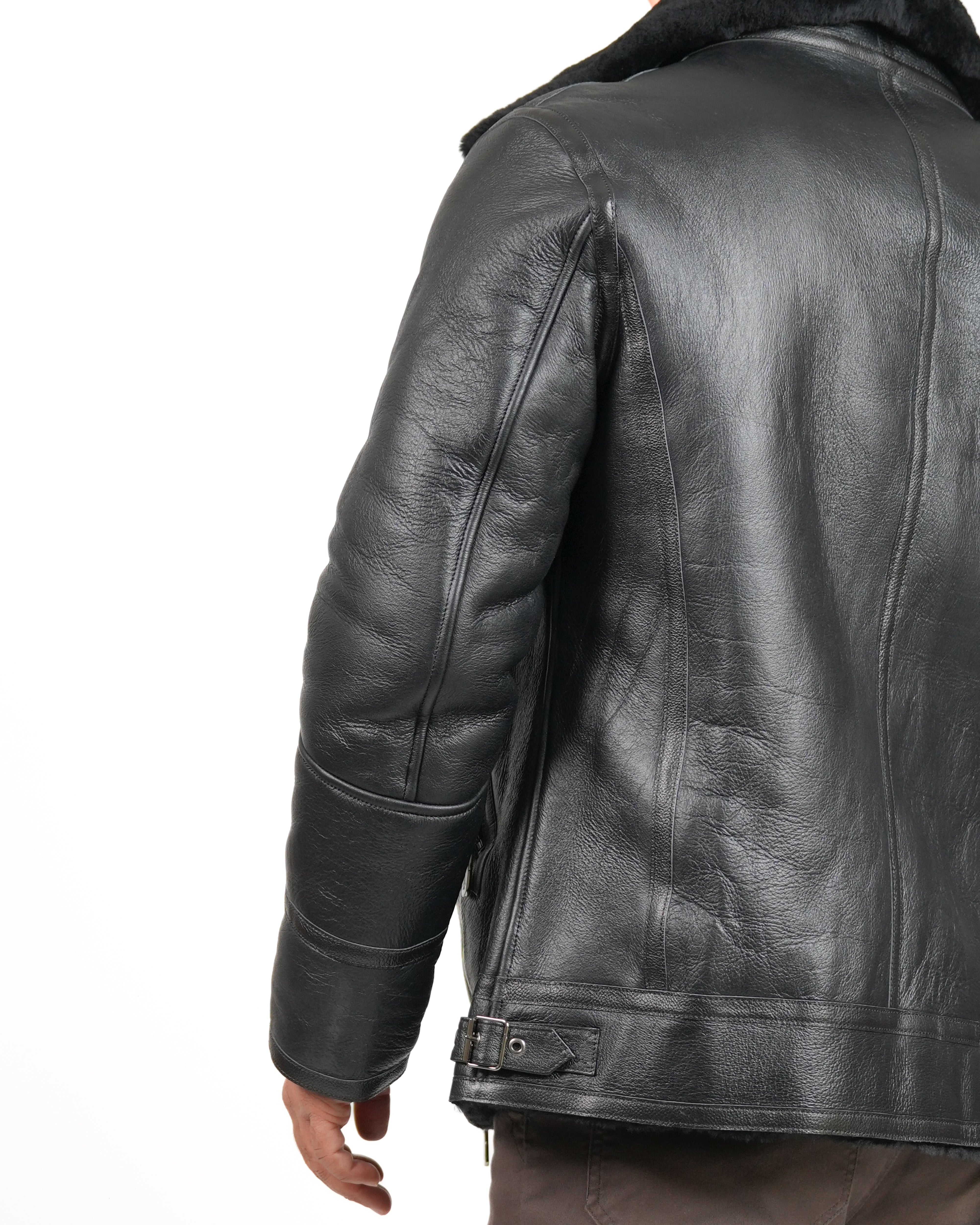 Giacca in shearling SHALAPI Firenze Noir