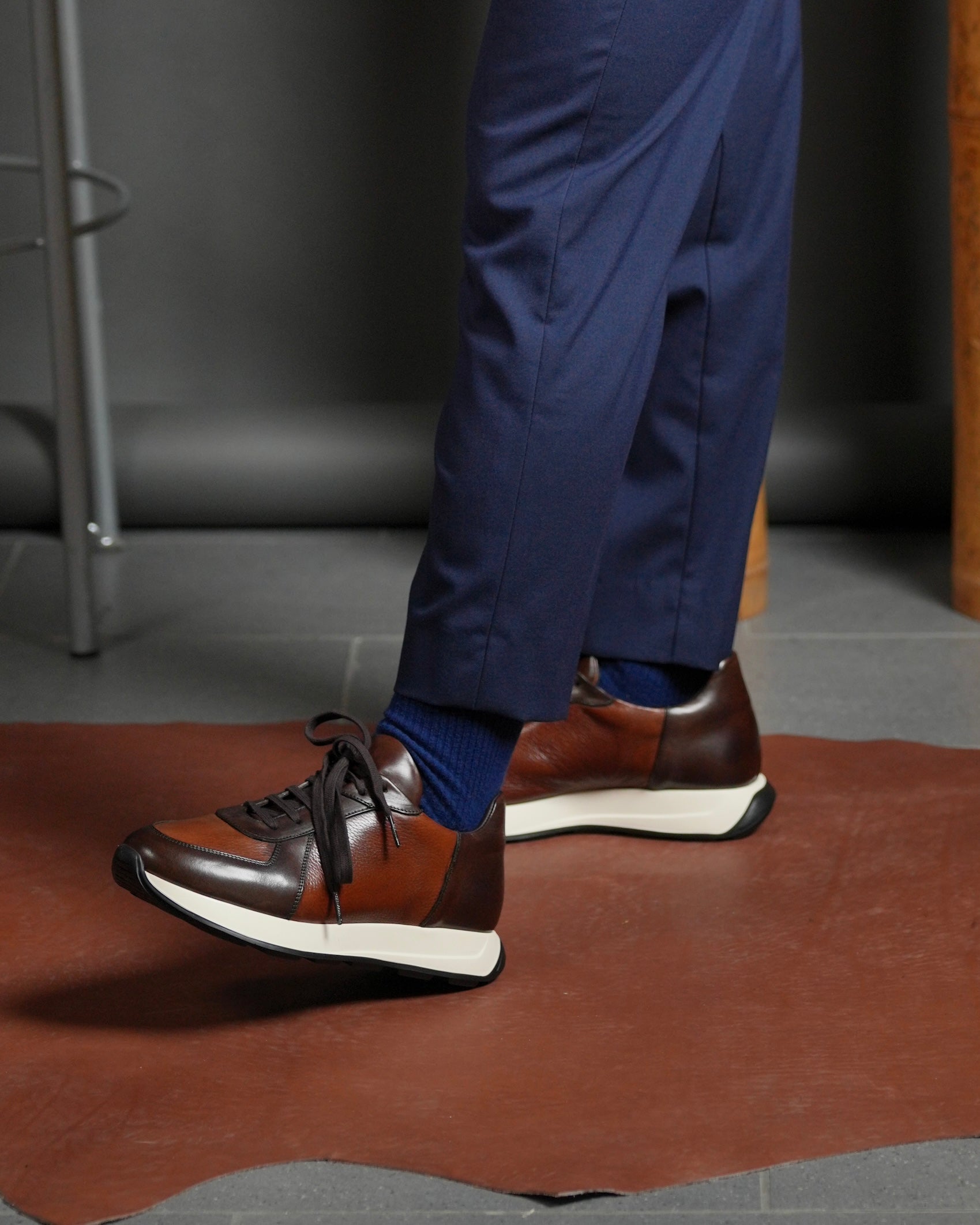 SHALAPI Milano 1.1 luxury sneakers for men in camel