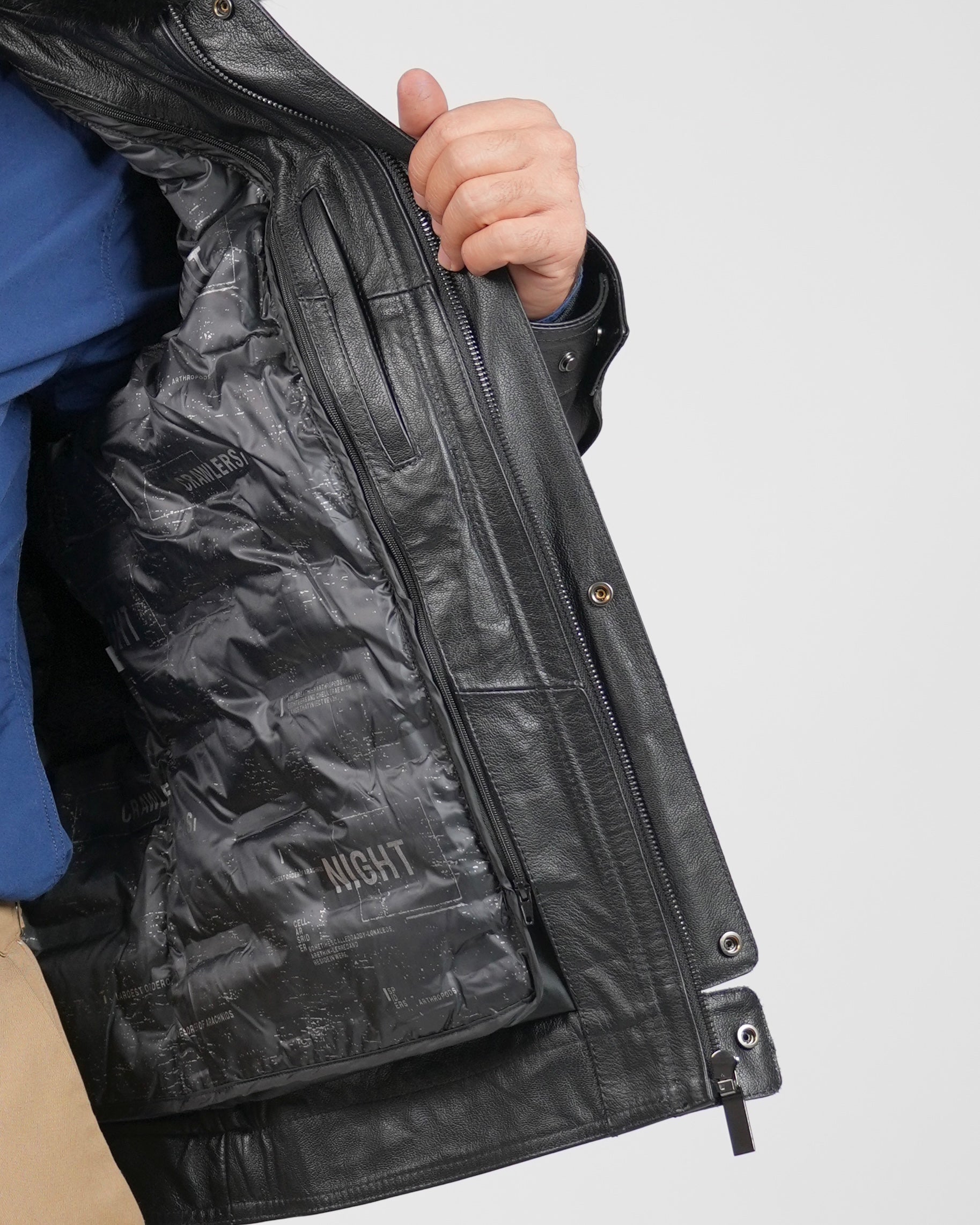 Shalapi in vera pelle per doppie stagioni in nero