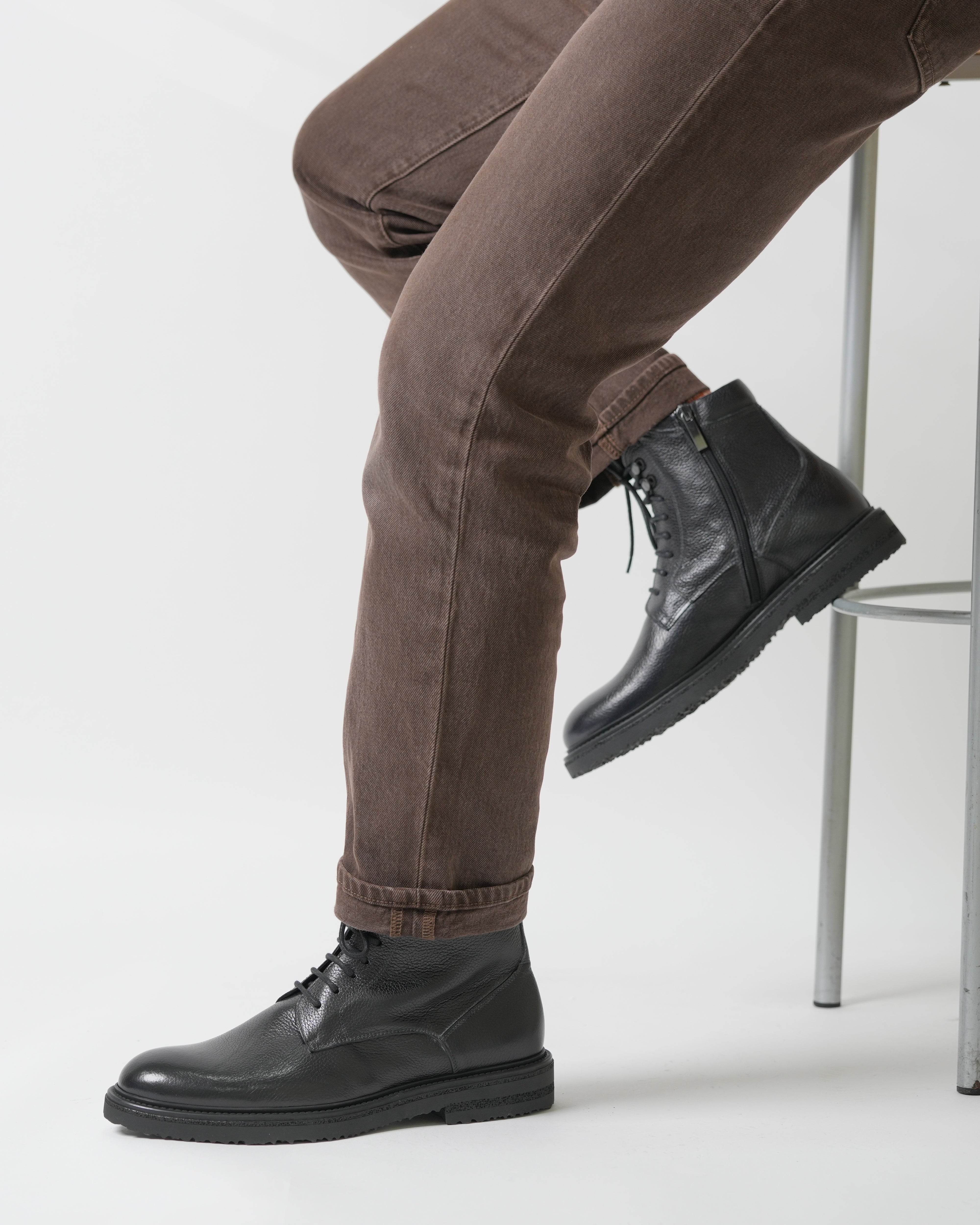 Stivali di lusso SHALAPI Maserati 1.1 in nero 