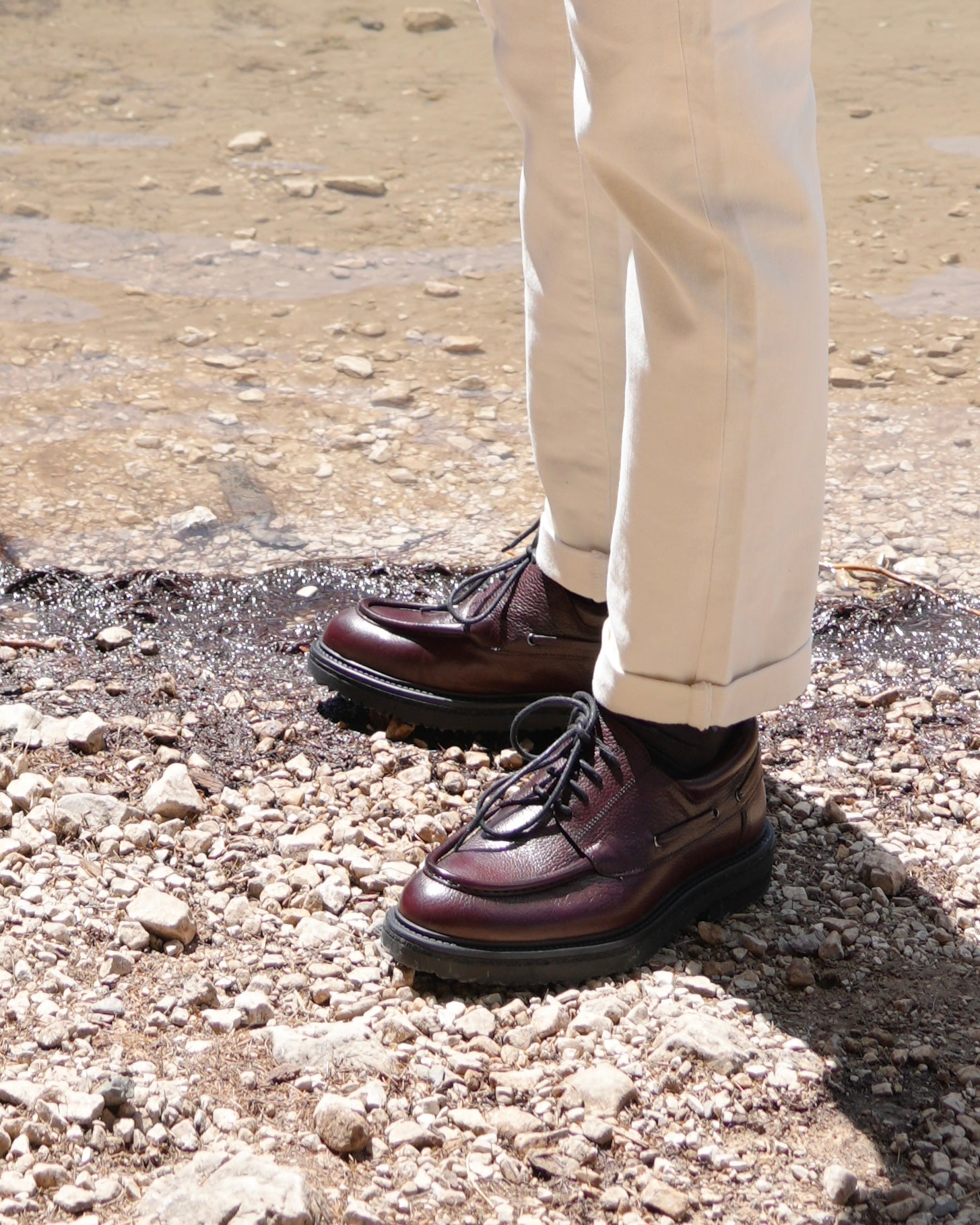 Scarpe derpy Ferrari 1.1 di lusso SHALAPI in Burdo 