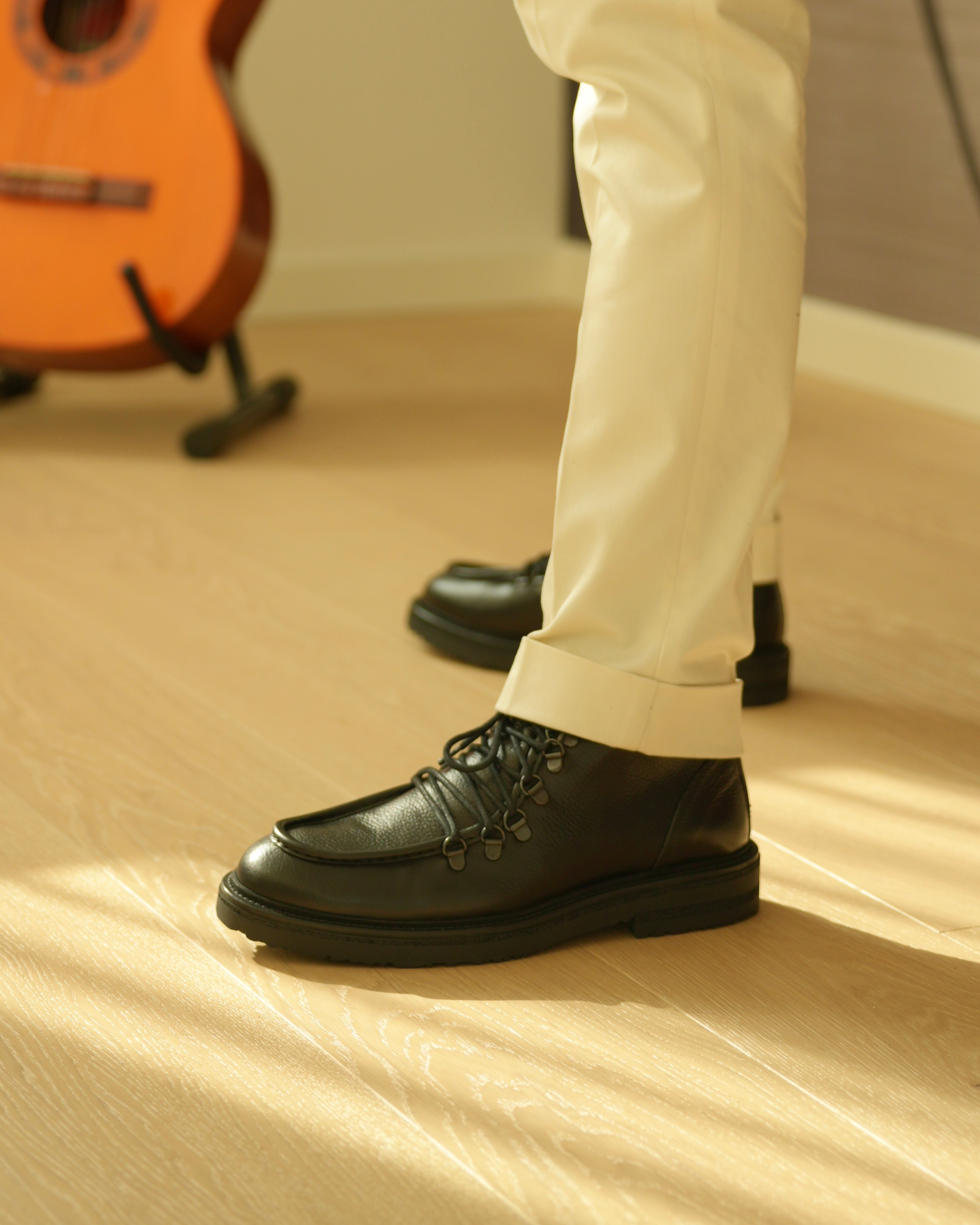 Stivali Lamborghini di lusso SHALAPI 1.1 in nero