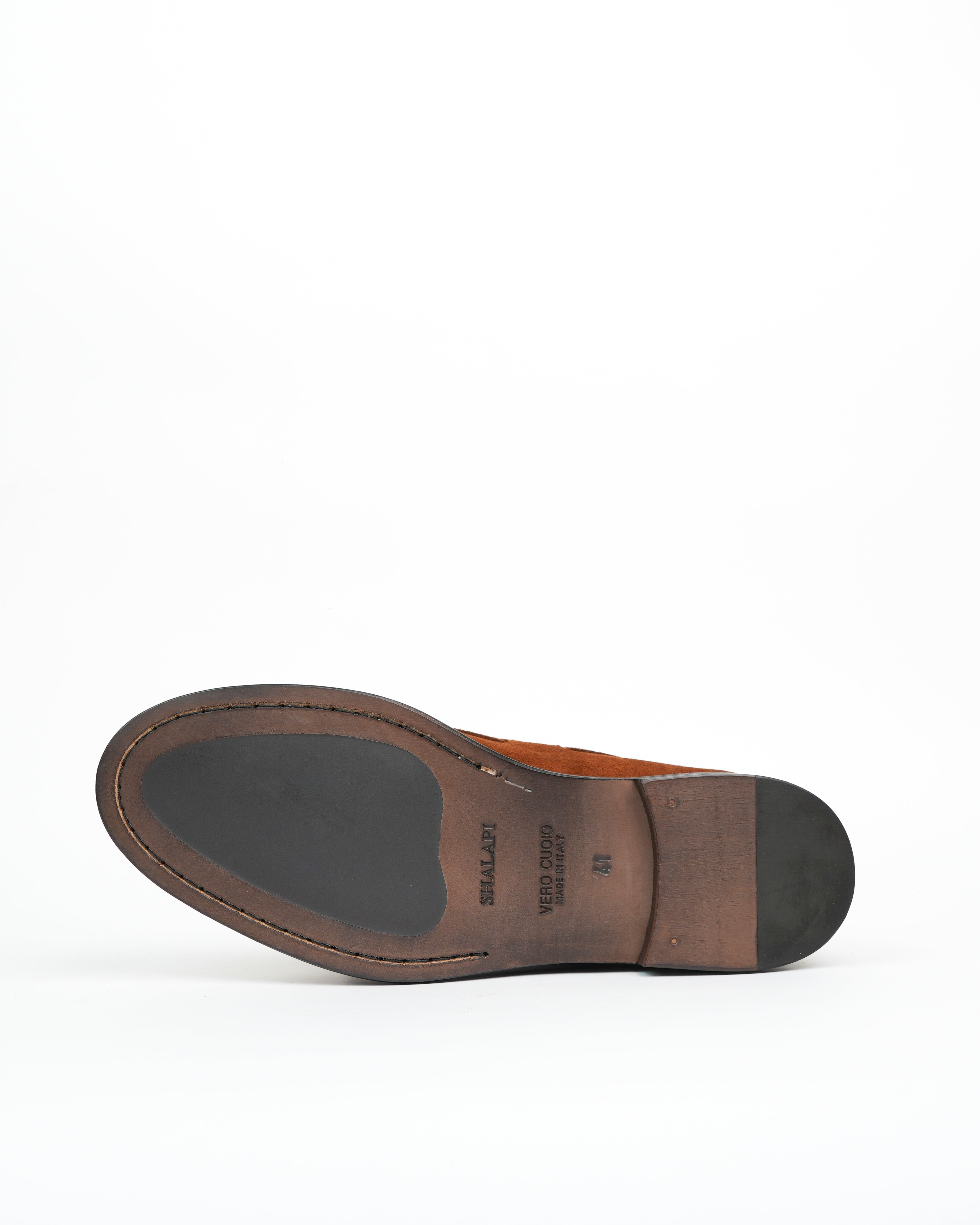 Mocassini SHALAPI Bari 1.1 da uomo in pelle scamosciata cammello 