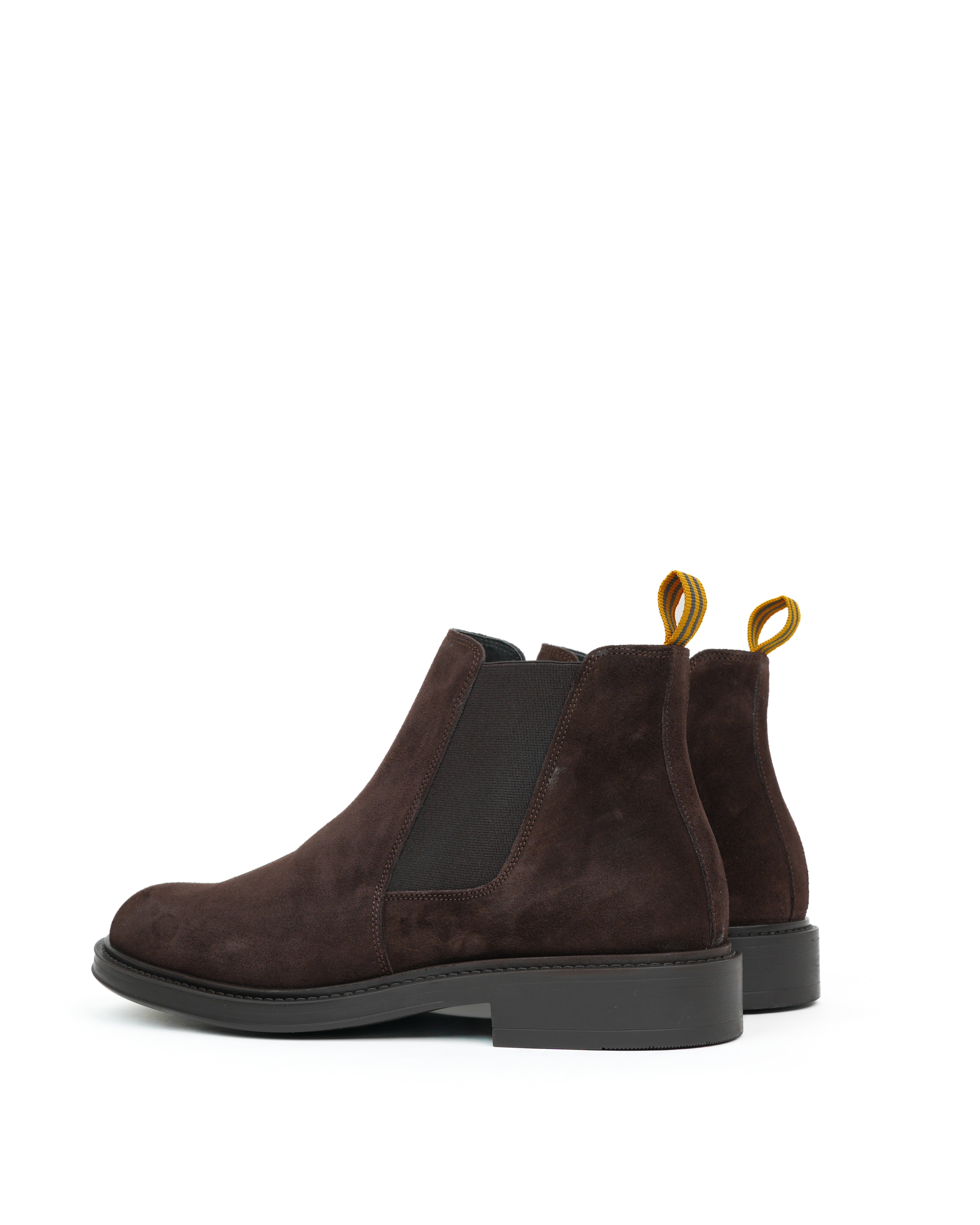 Stivali da strada di lusso SHALAPI 1.1 in pelle scamosciata marrone