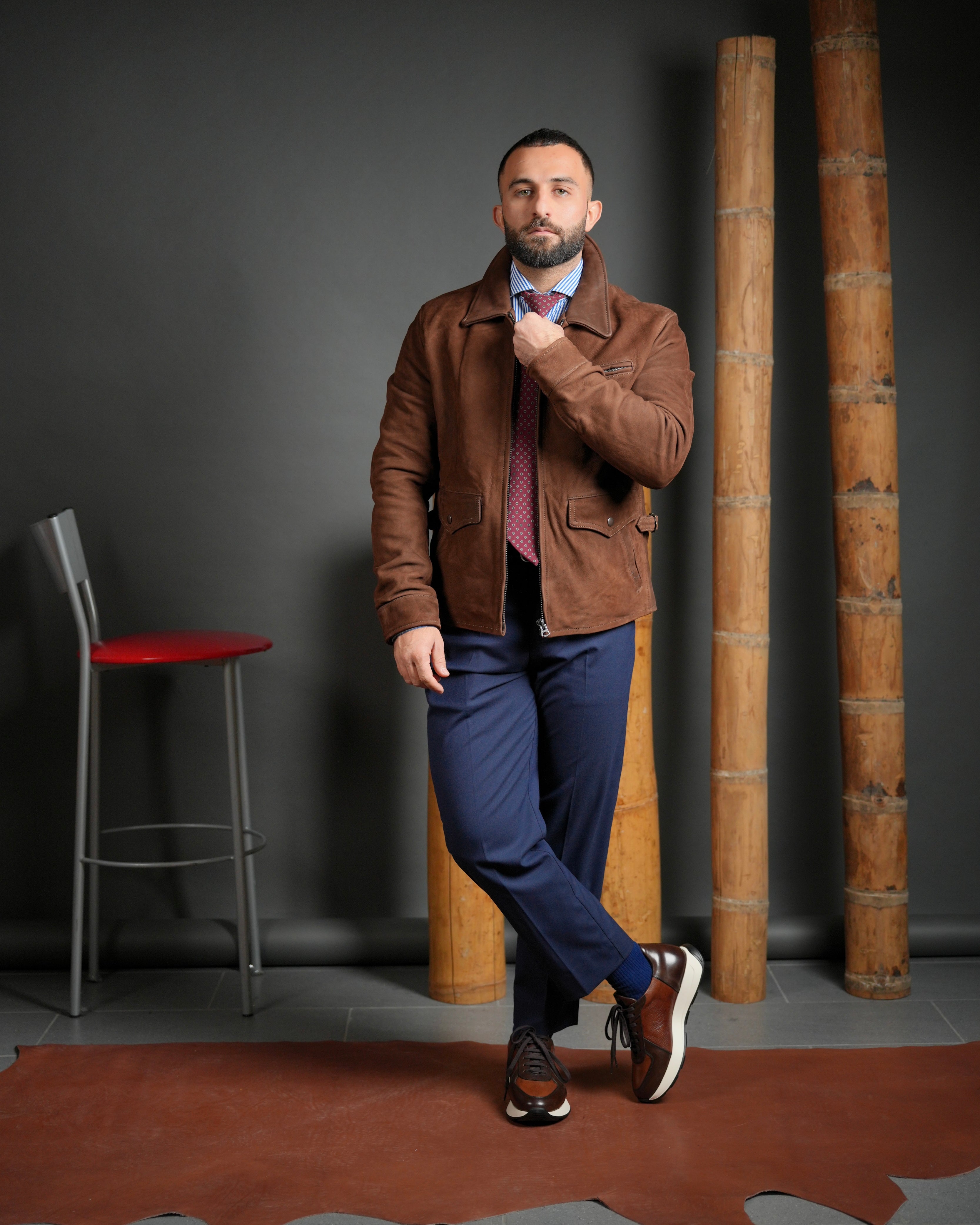 SHALAPI Modena Nubuck Calfskin Jacket