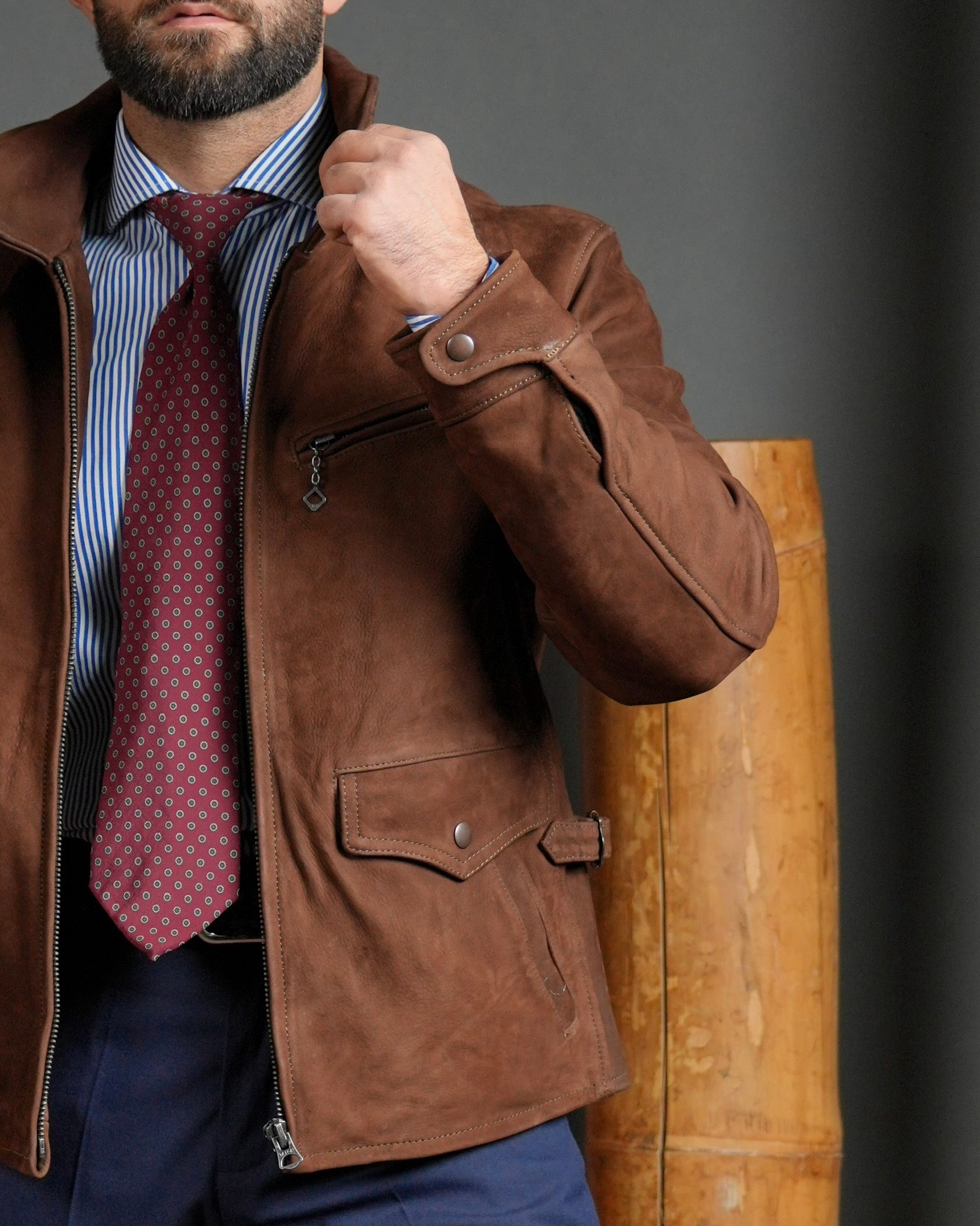 SHALAPI Modena Nubuck Calfskin Jacket