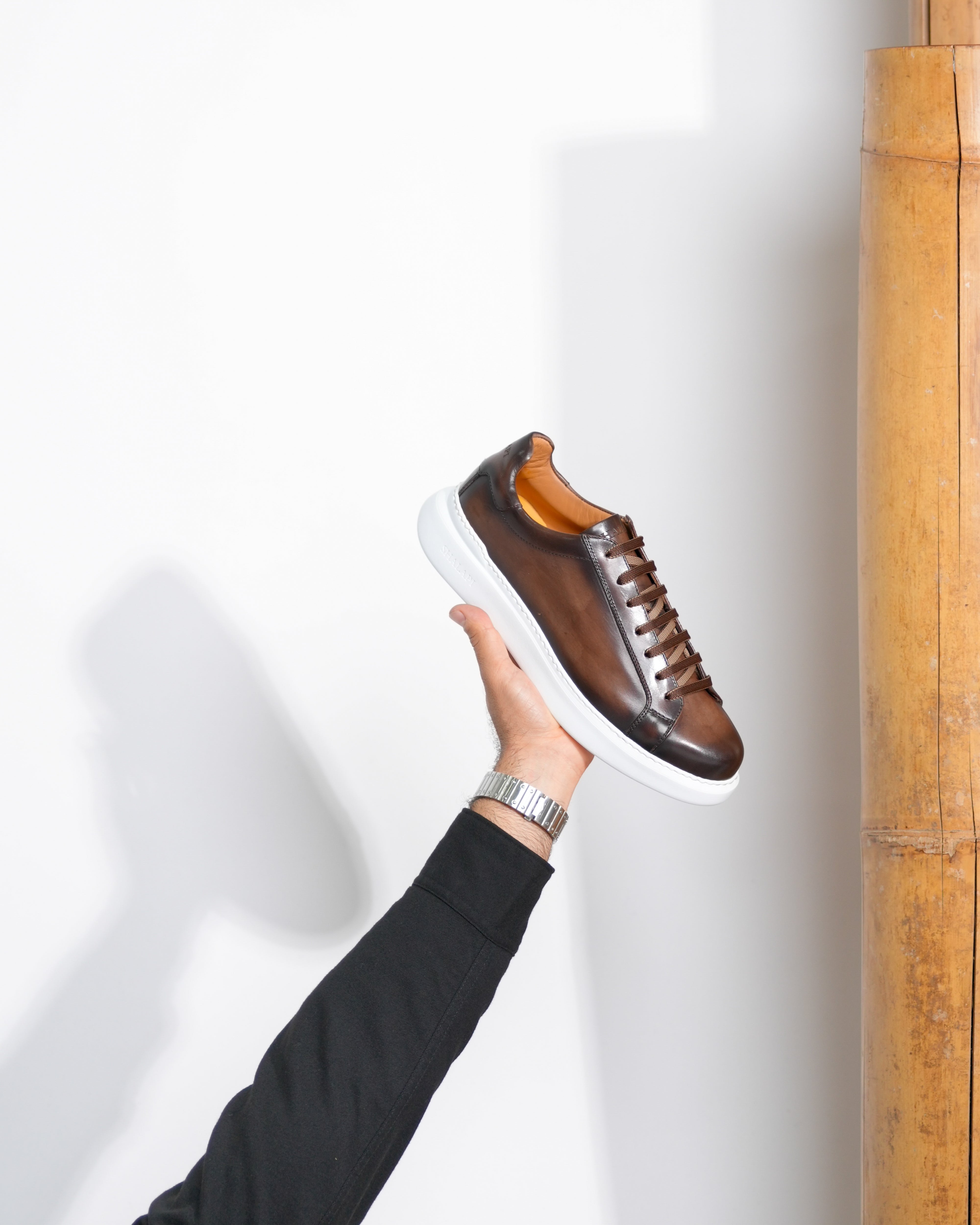 SHALAPI luxury Flaty classic sneakers 1.1 in brown