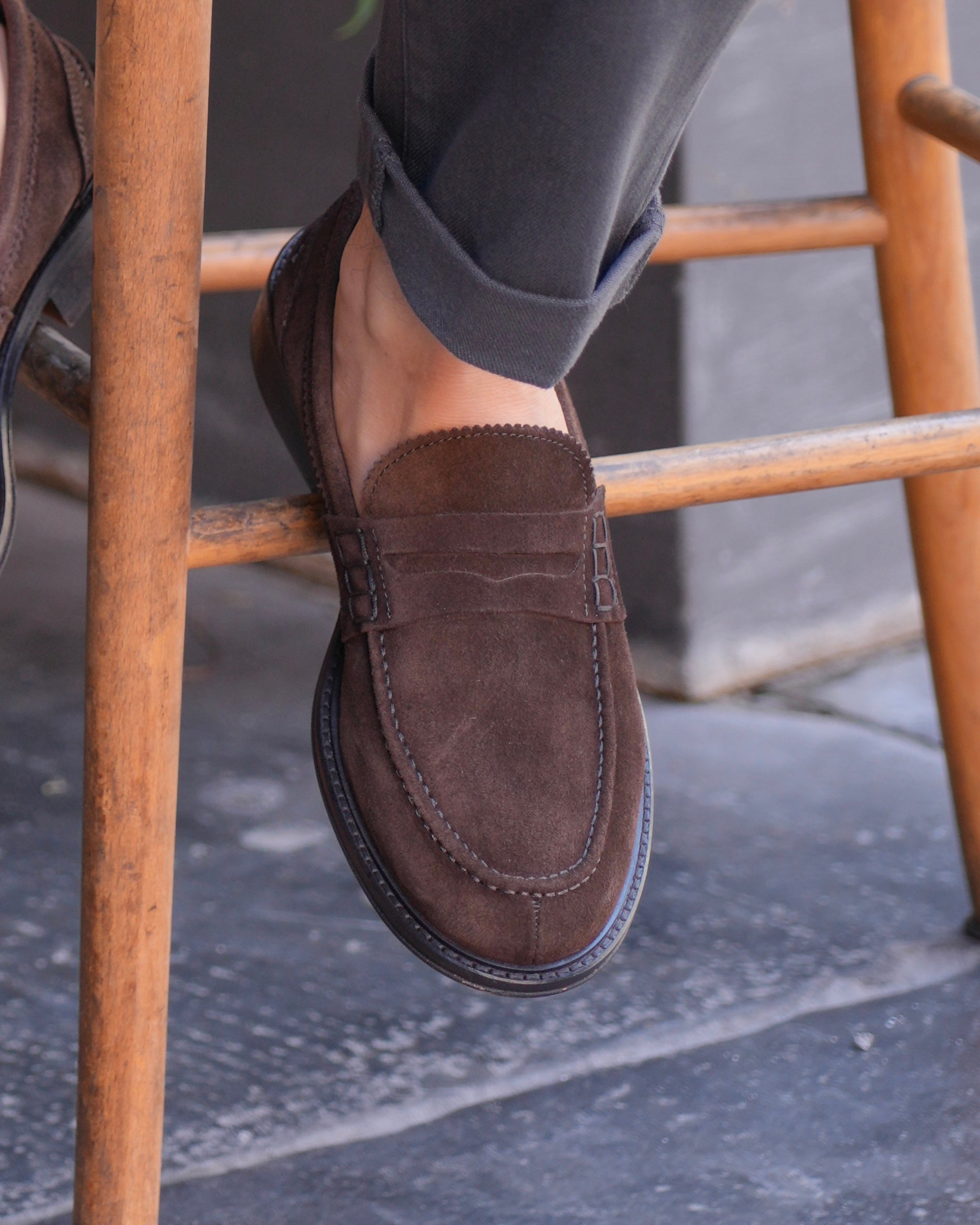 Mocassini SHALAPI Matera 1.1 da uomo in pelle scamosciata Marrone 