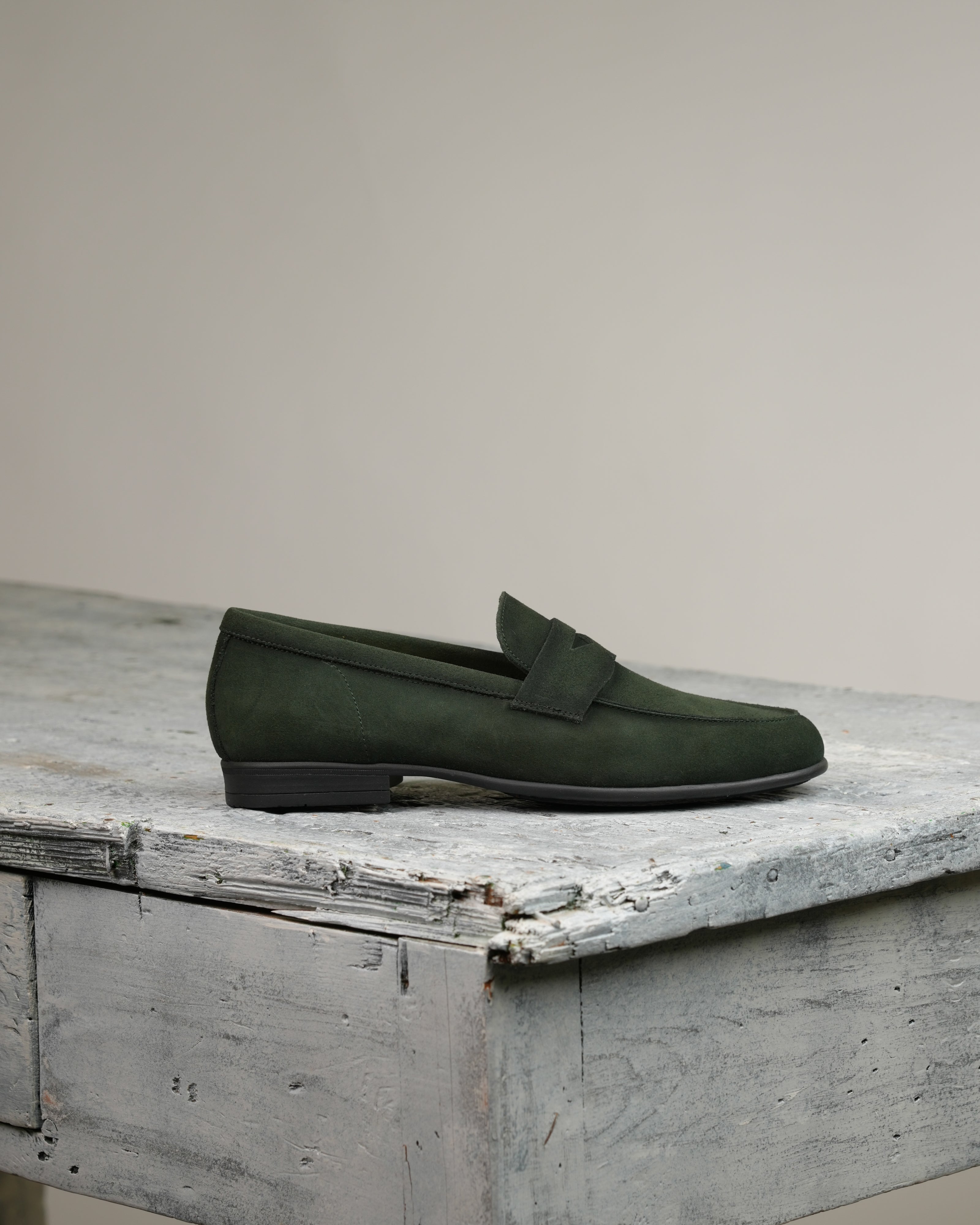 Mocasines Marechiaro de ante verde