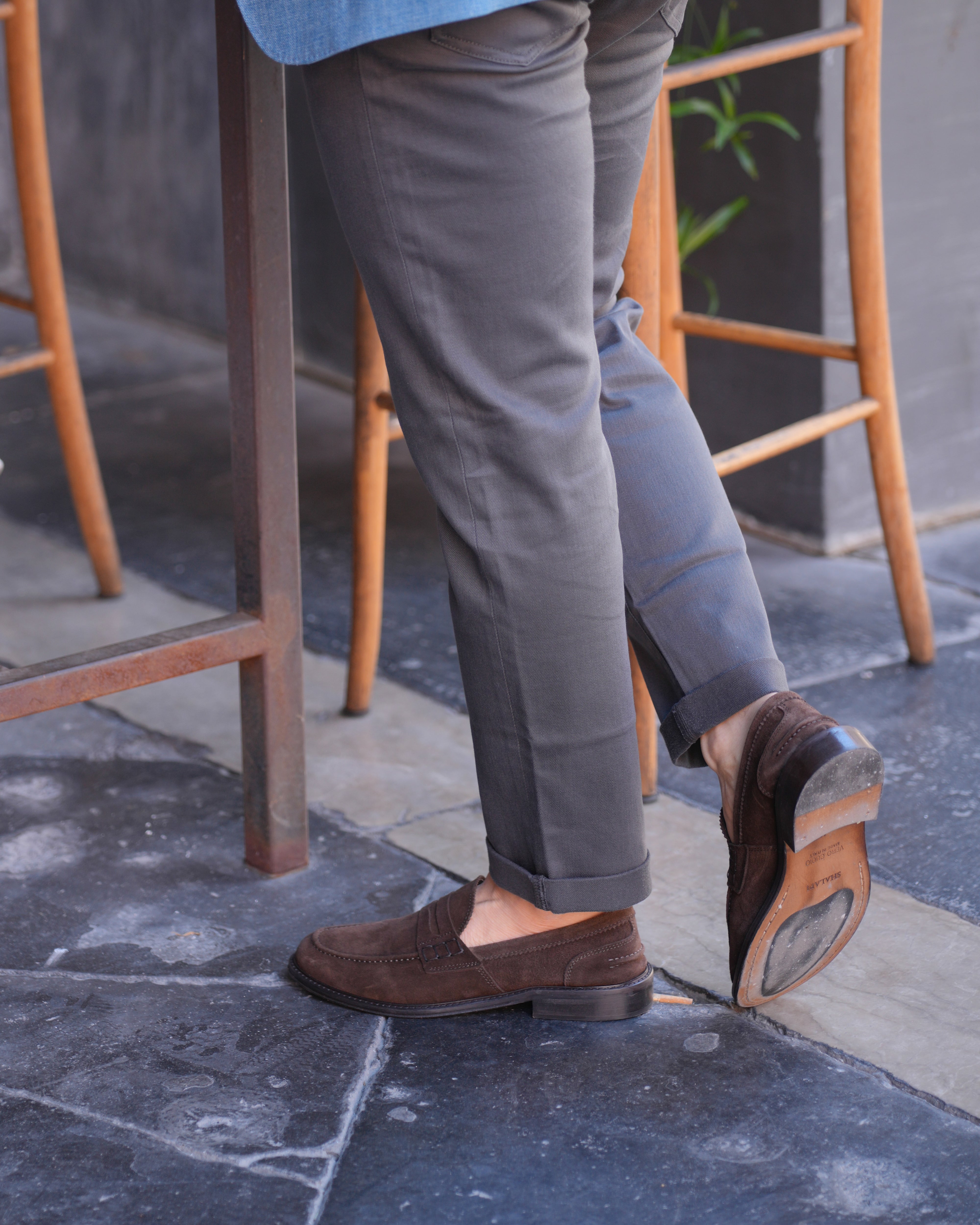 Mocassini SHALAPI Matera 1.1 da uomo in pelle scamosciata Marrone 