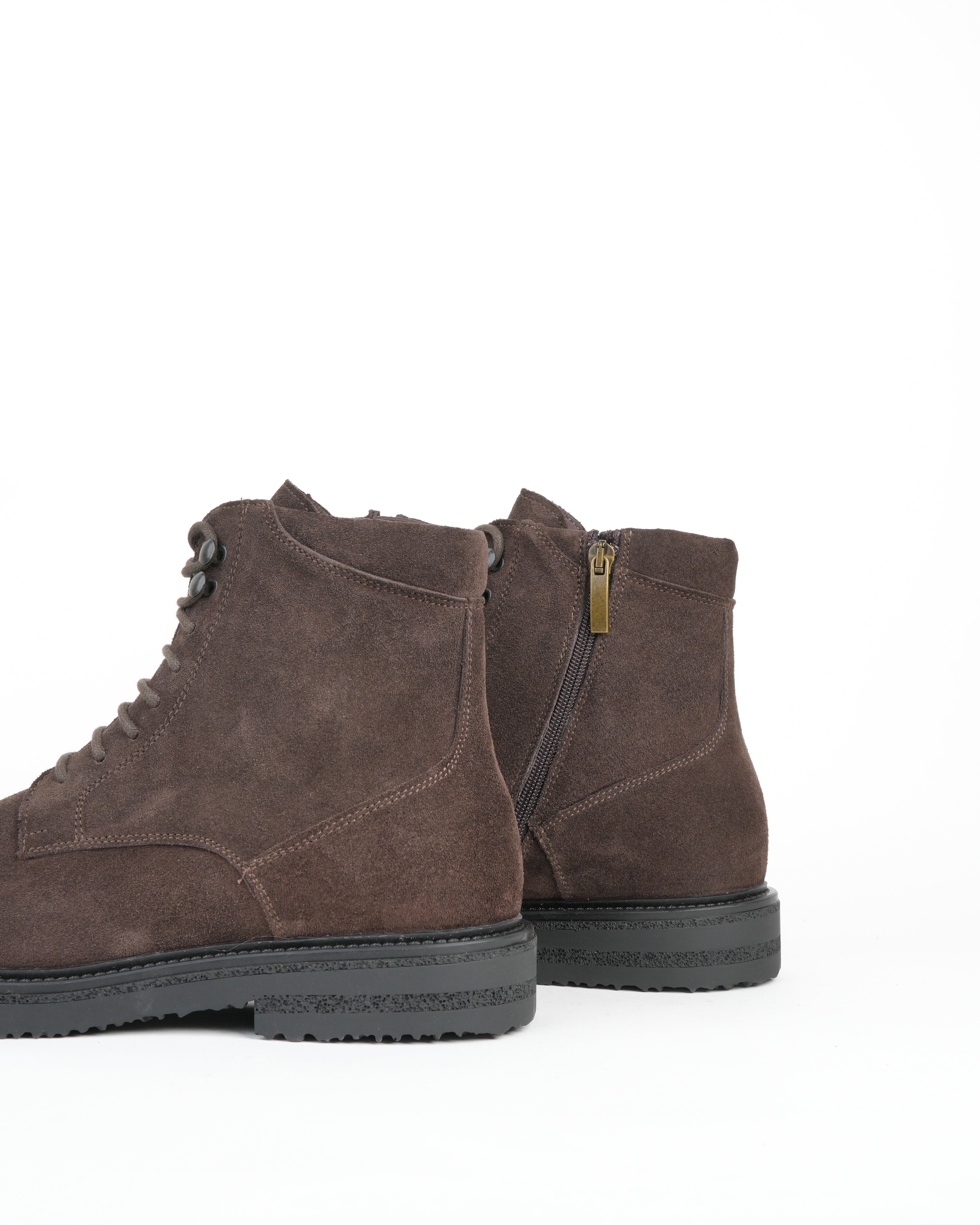 Stivali di lusso SHALAPI Maserati 1.1 in pelle scamosciata marrone 