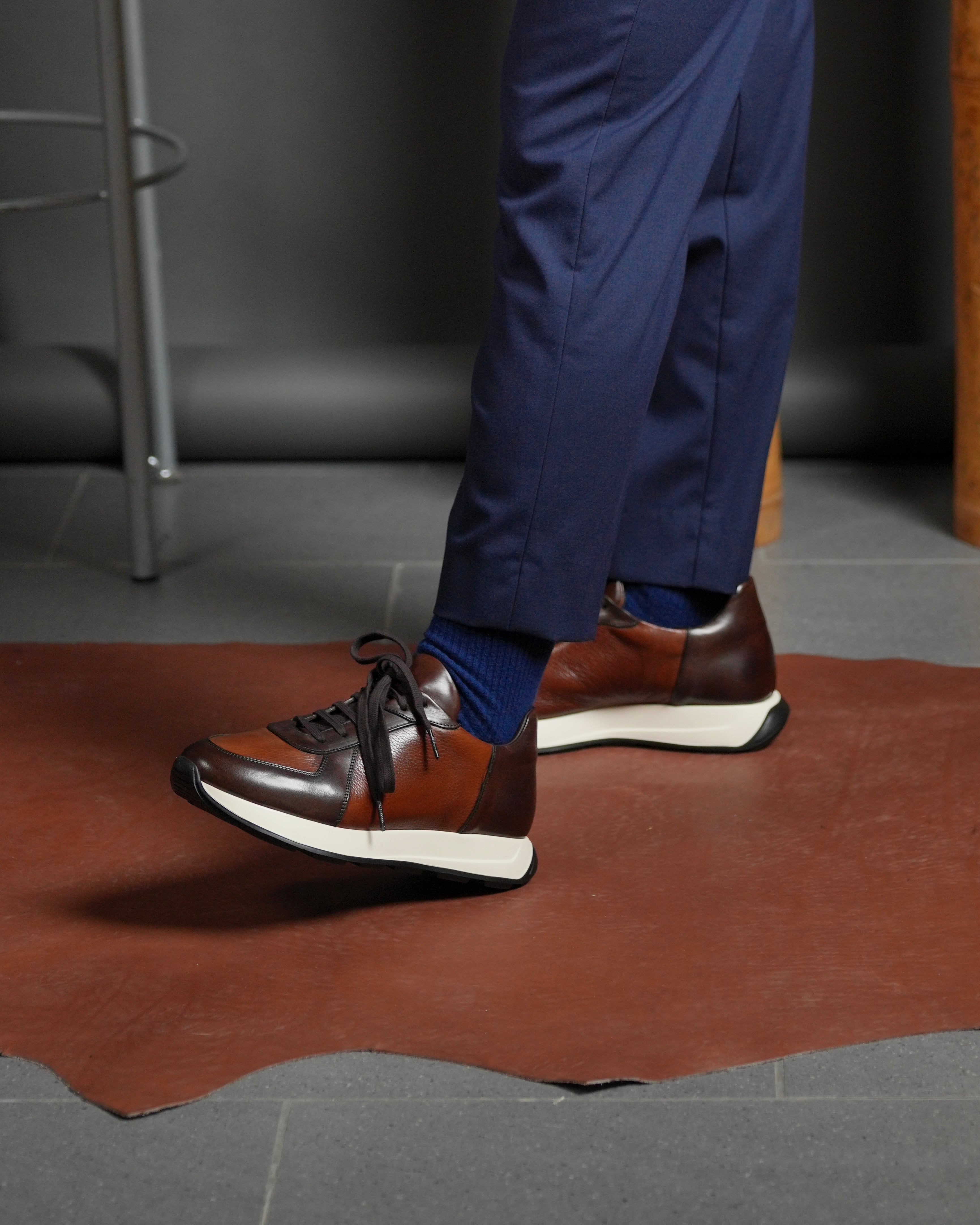 SHALAPI Milano 1.1 luxury sneakers for men in camel