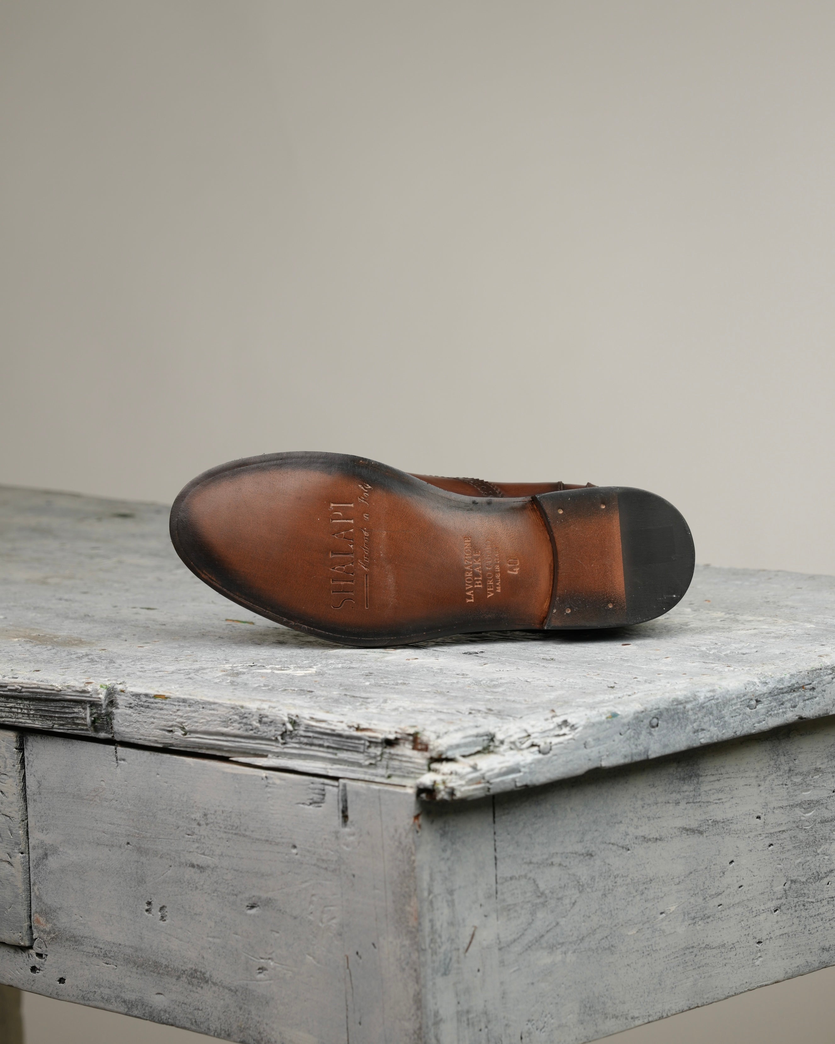 Stivali oxford di lusso SHALAPI London 1.1 in marrone