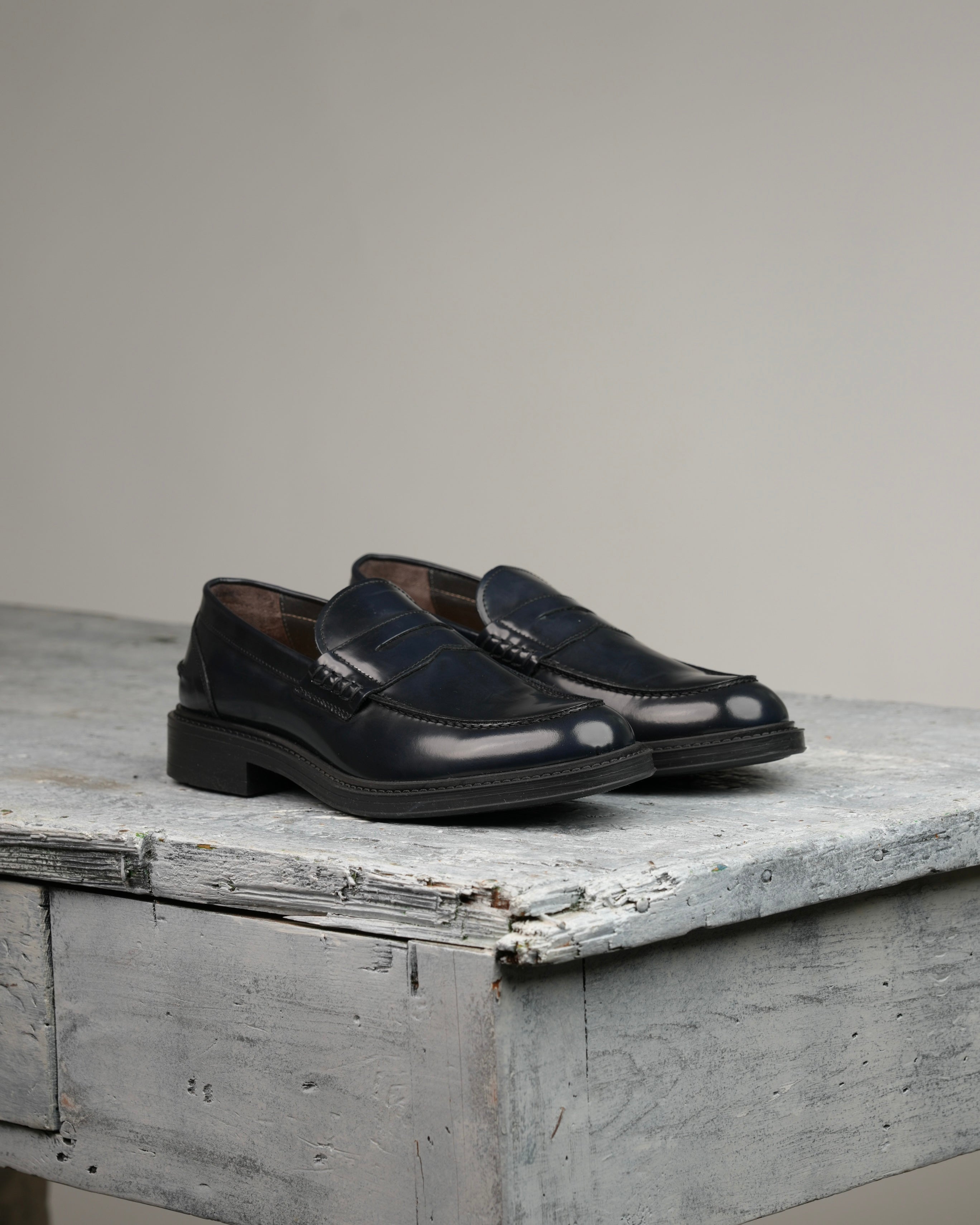 SHALAPI Chester 1.1 mocasines para hombre azul brillante 