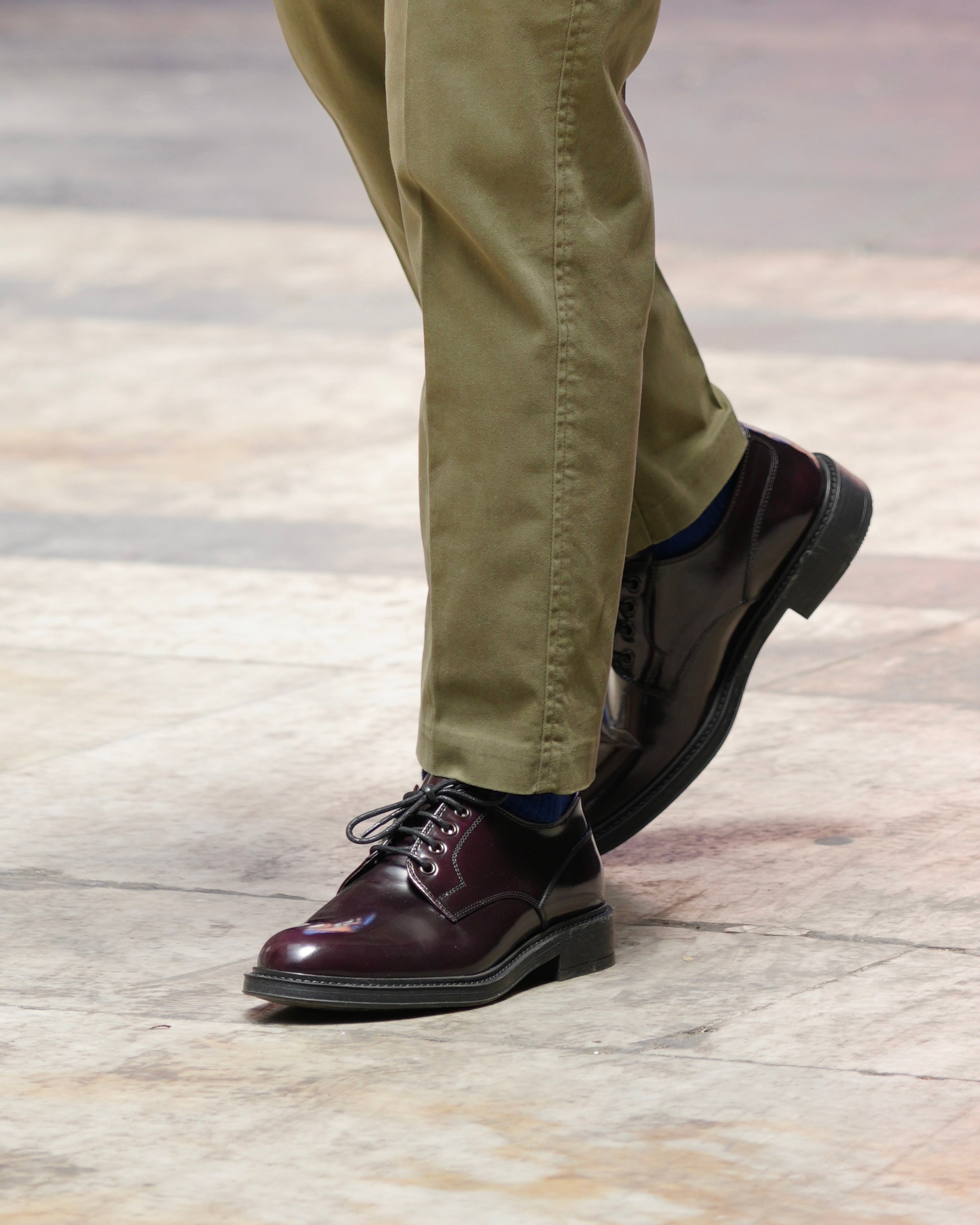 Scarpe Derby di lusso SHALAPI LEO 1.1 in Burdó