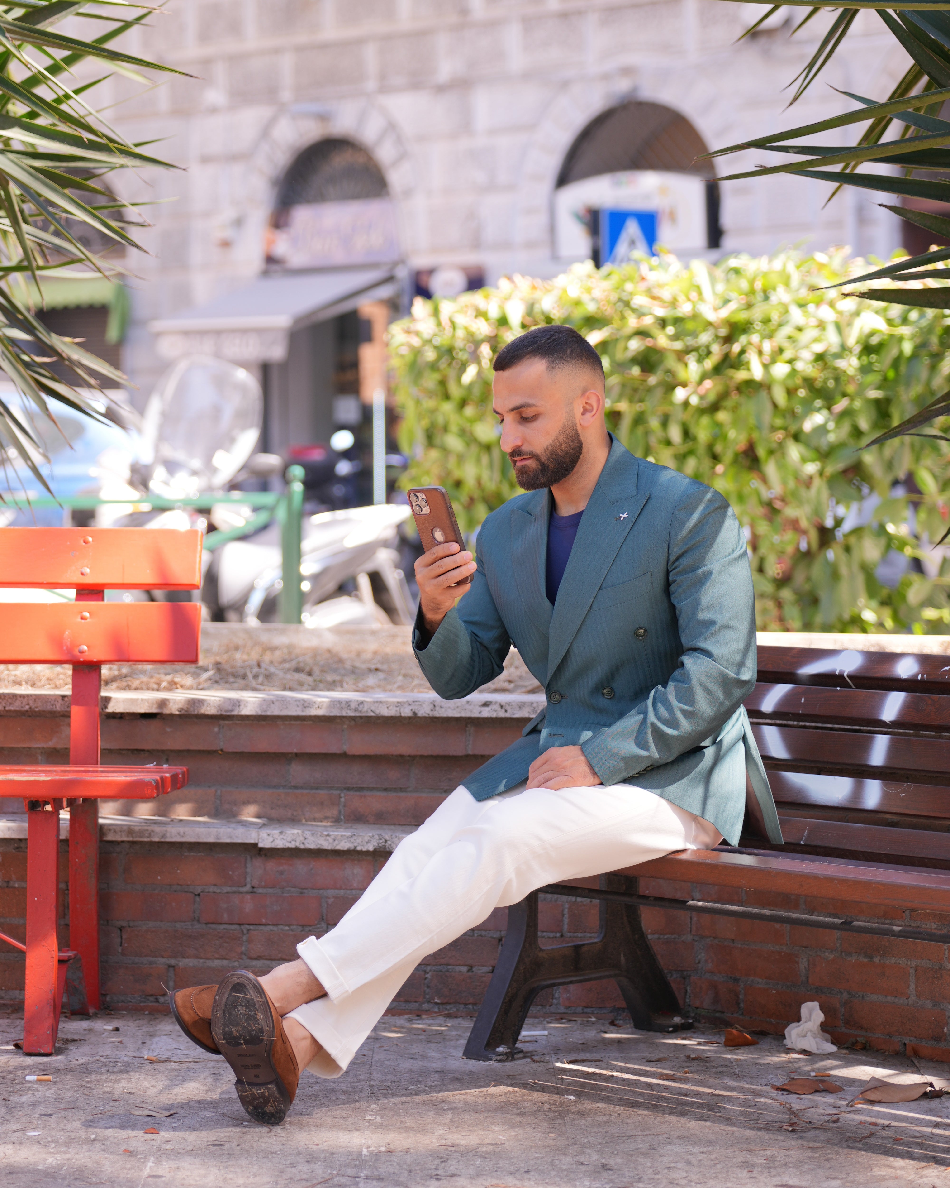 Mocassini SHALAPI Bari 1.1 da uomo in pelle scamosciata cammello 