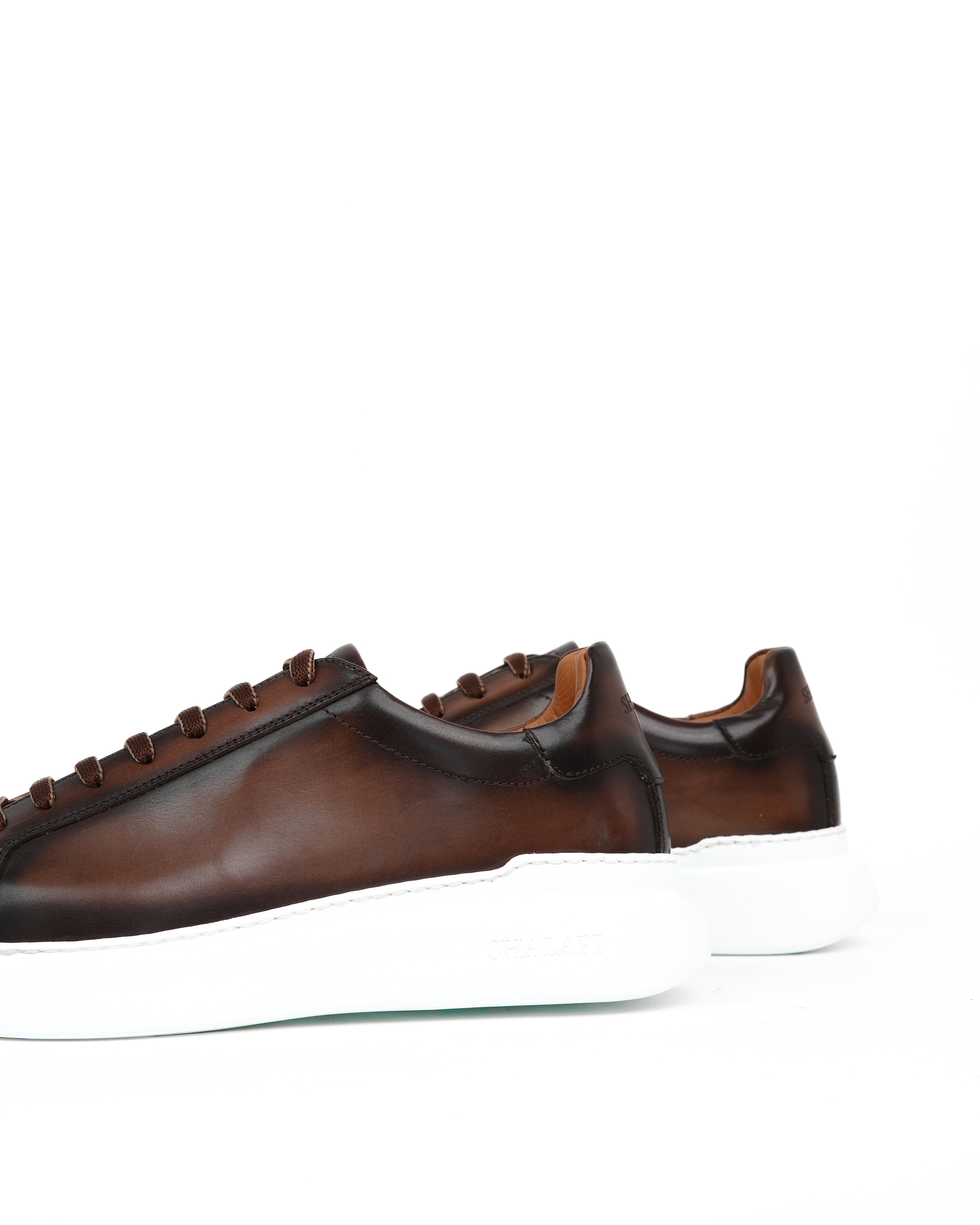 Sneakers di lusso SHALAPI Flaty 1.1 in marrone 